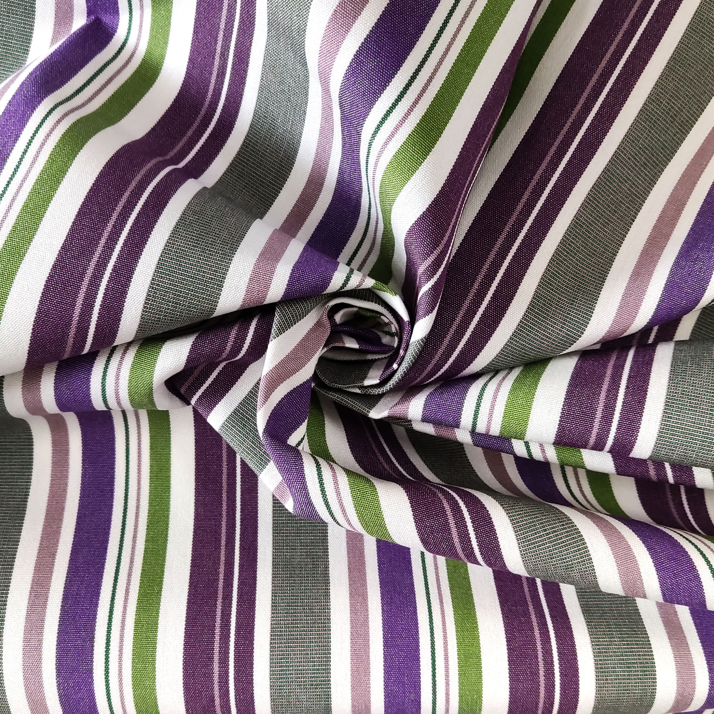 Tessuto da Esterno Righe Irregolari Viola H 160 cm Image