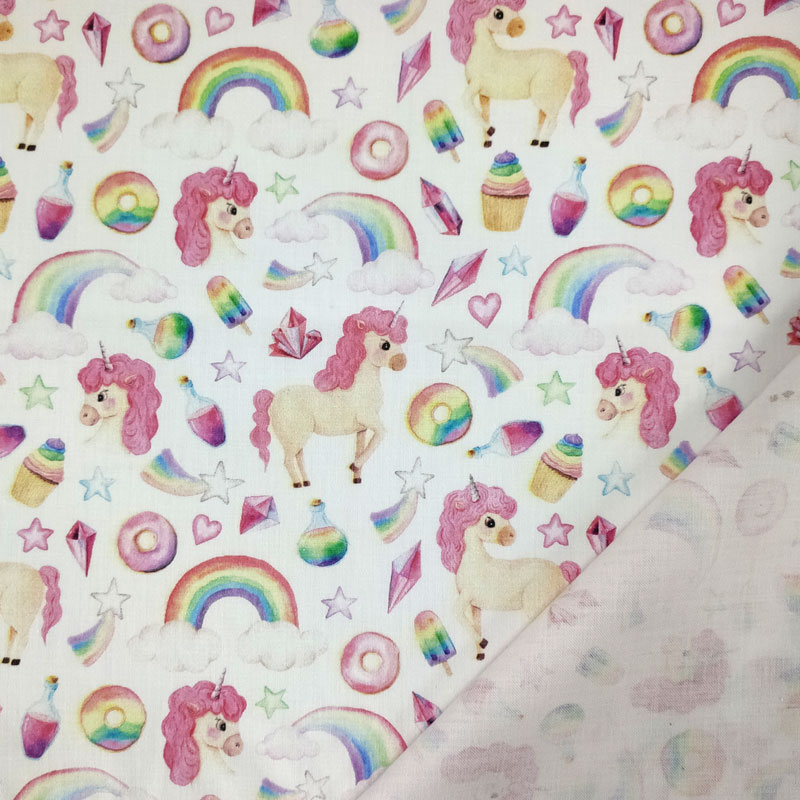 Rasatello Cotone Mondo degli Unicorni