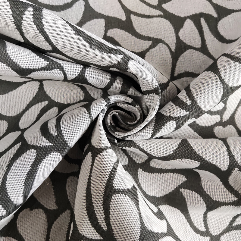 Tessuto Esterno con Fantasia Grigio Bianco