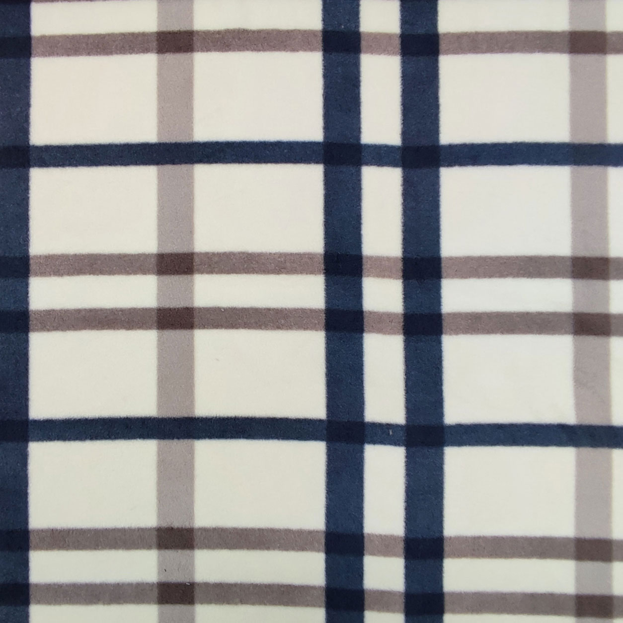 Tessuti pile quadri beige