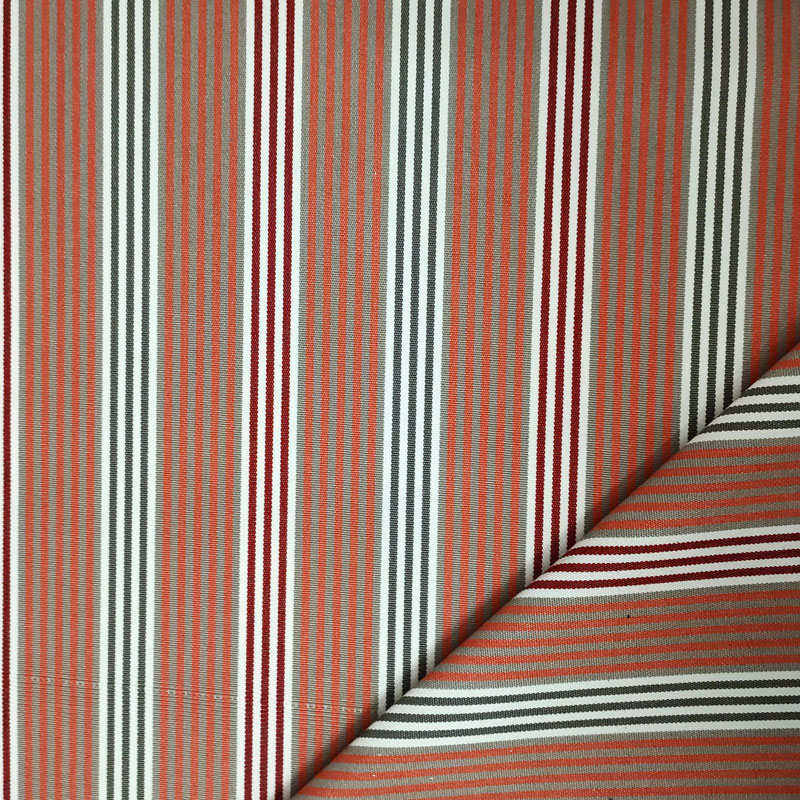 Tessuto per divani da esterno righe sottili rosso (1)