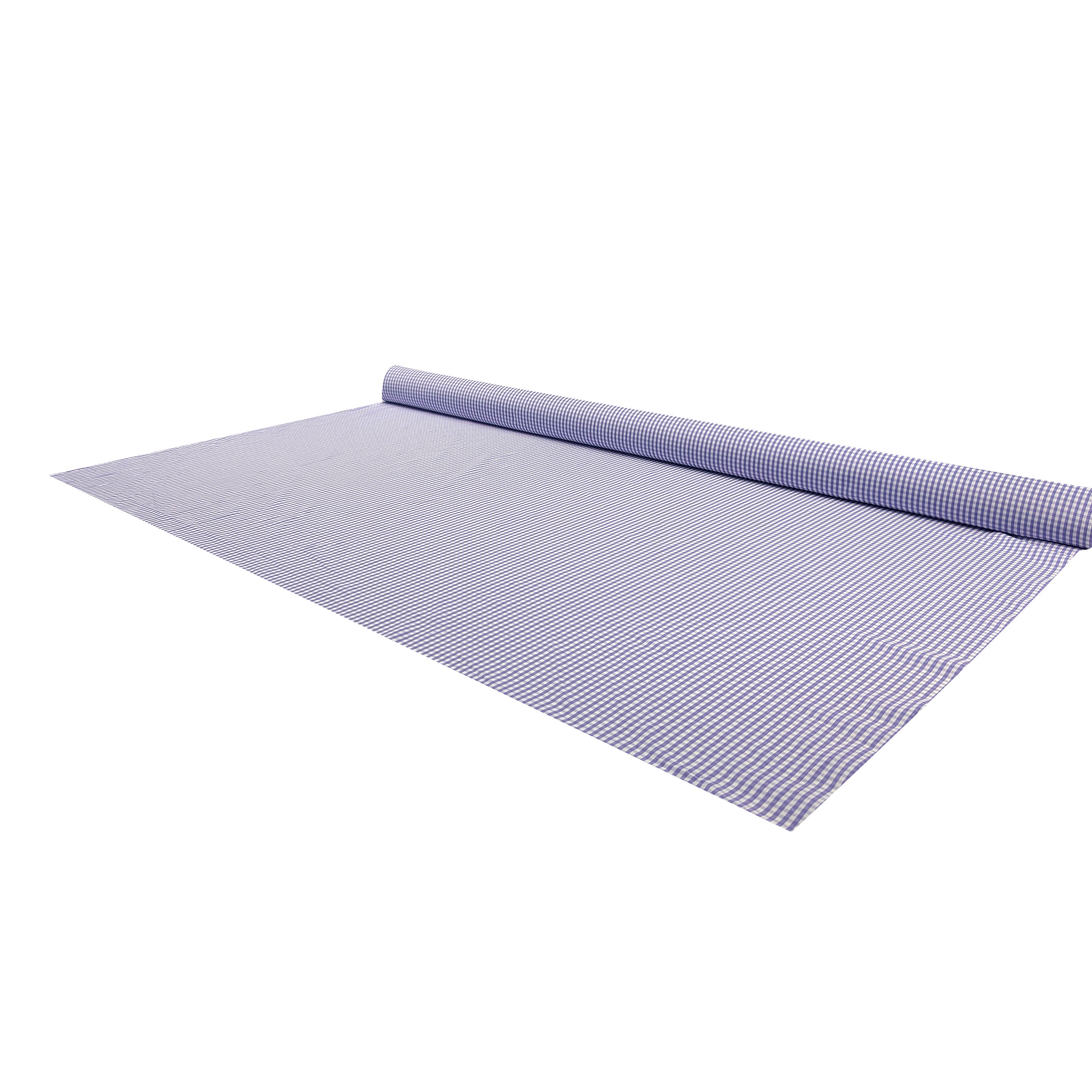 Cotone per Camiceria Quadrettino Lavanda Image