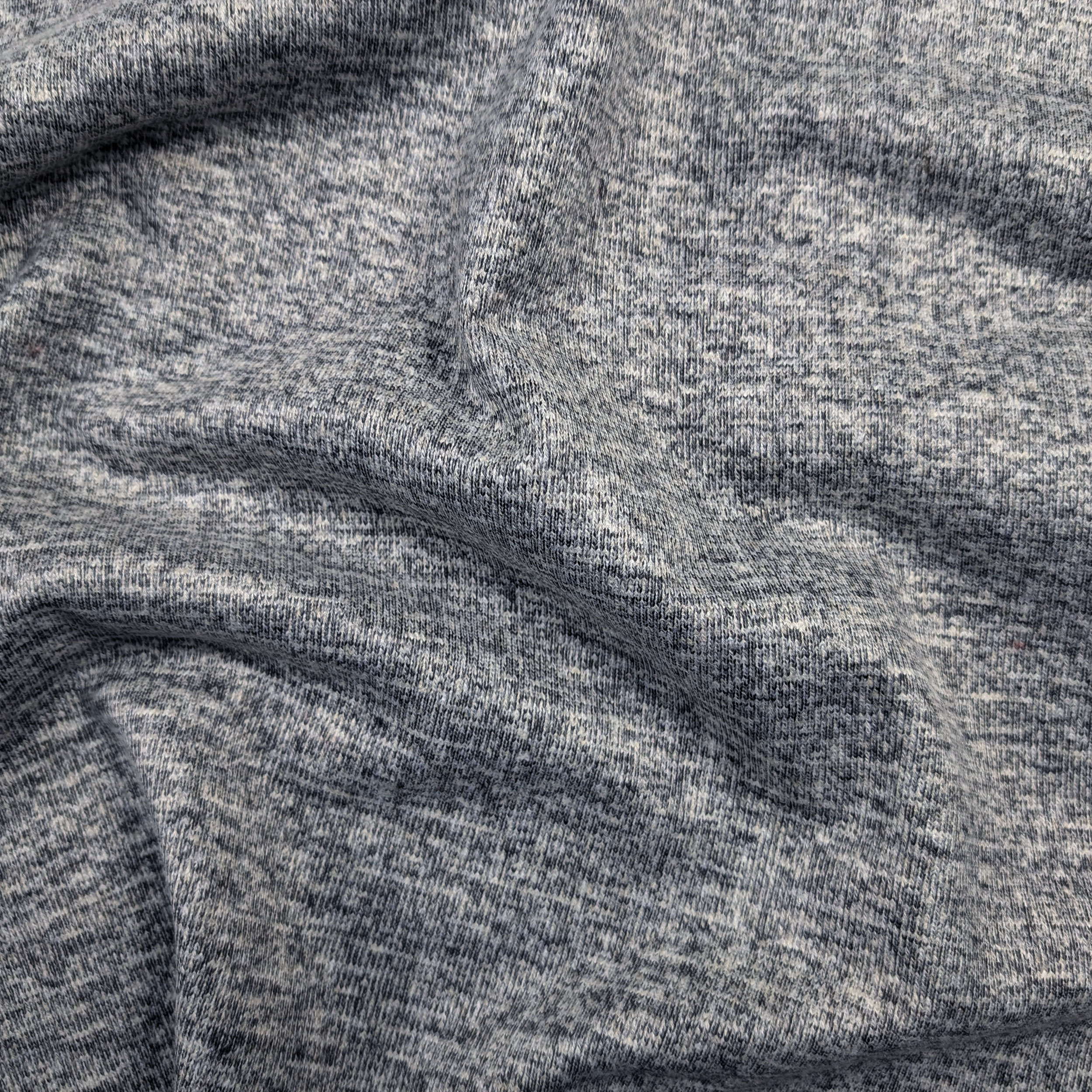 Tessuto Double Panna e Grigio Melange Image