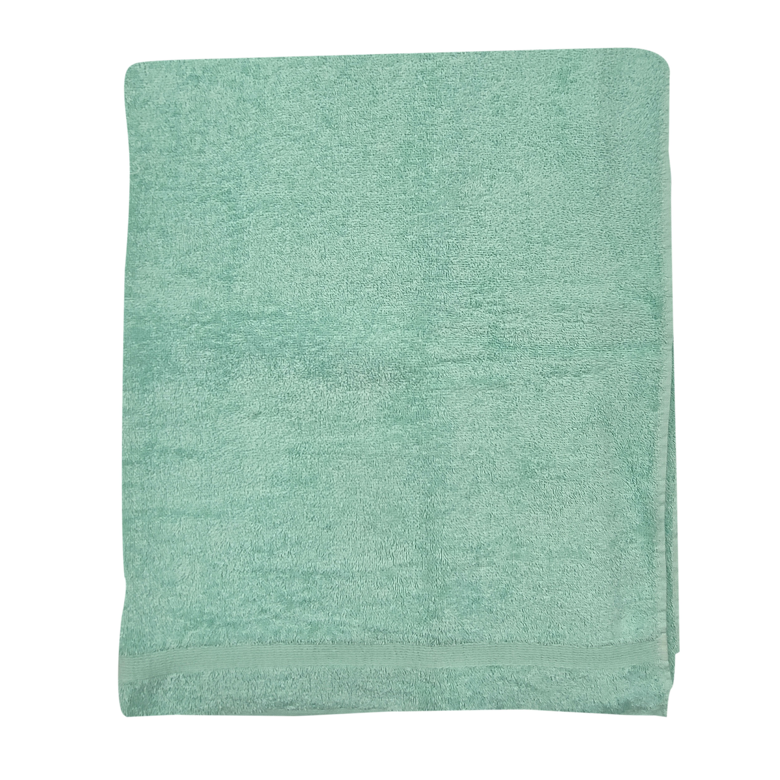 asciugamano per la doccia verde