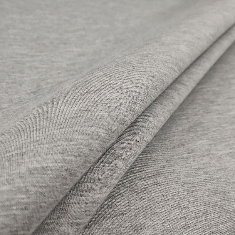 Tessuto Neoprene Bifoderato in Cotone Grigio Chiaro/Blu Notte