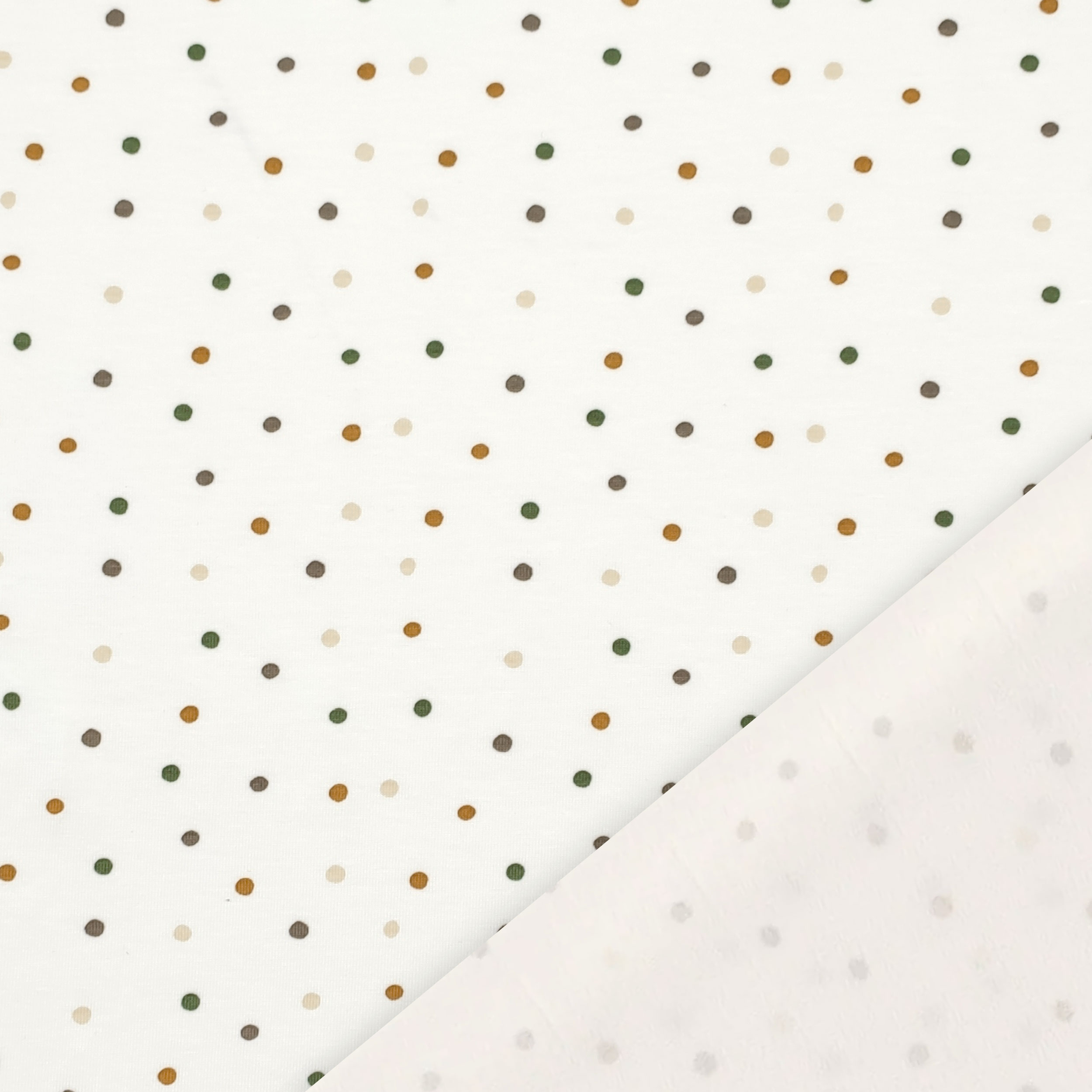 Jersey di Cotone Pois Multicolor