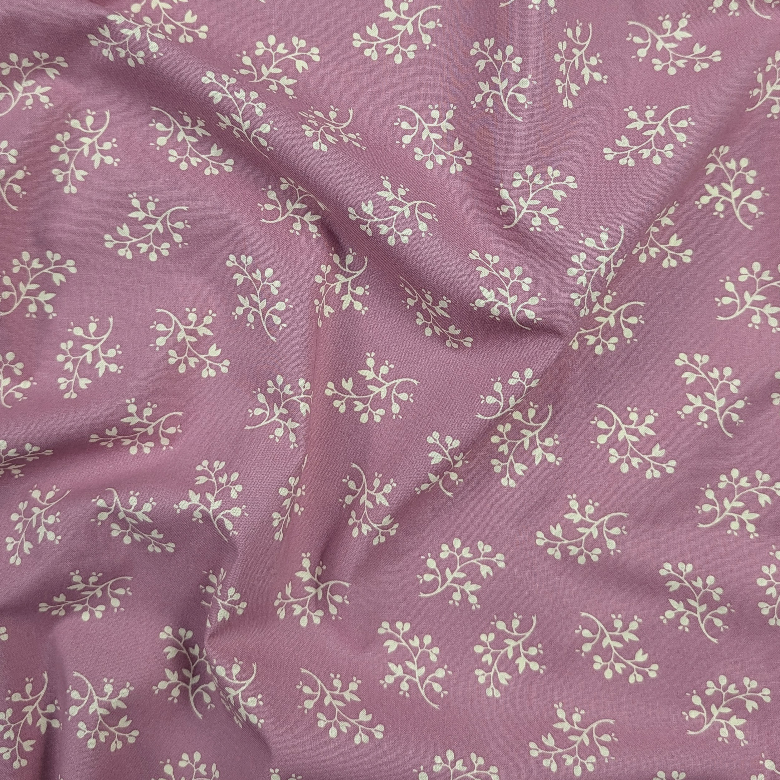Popeline Cotone Fiori Sfondo Rosa Image