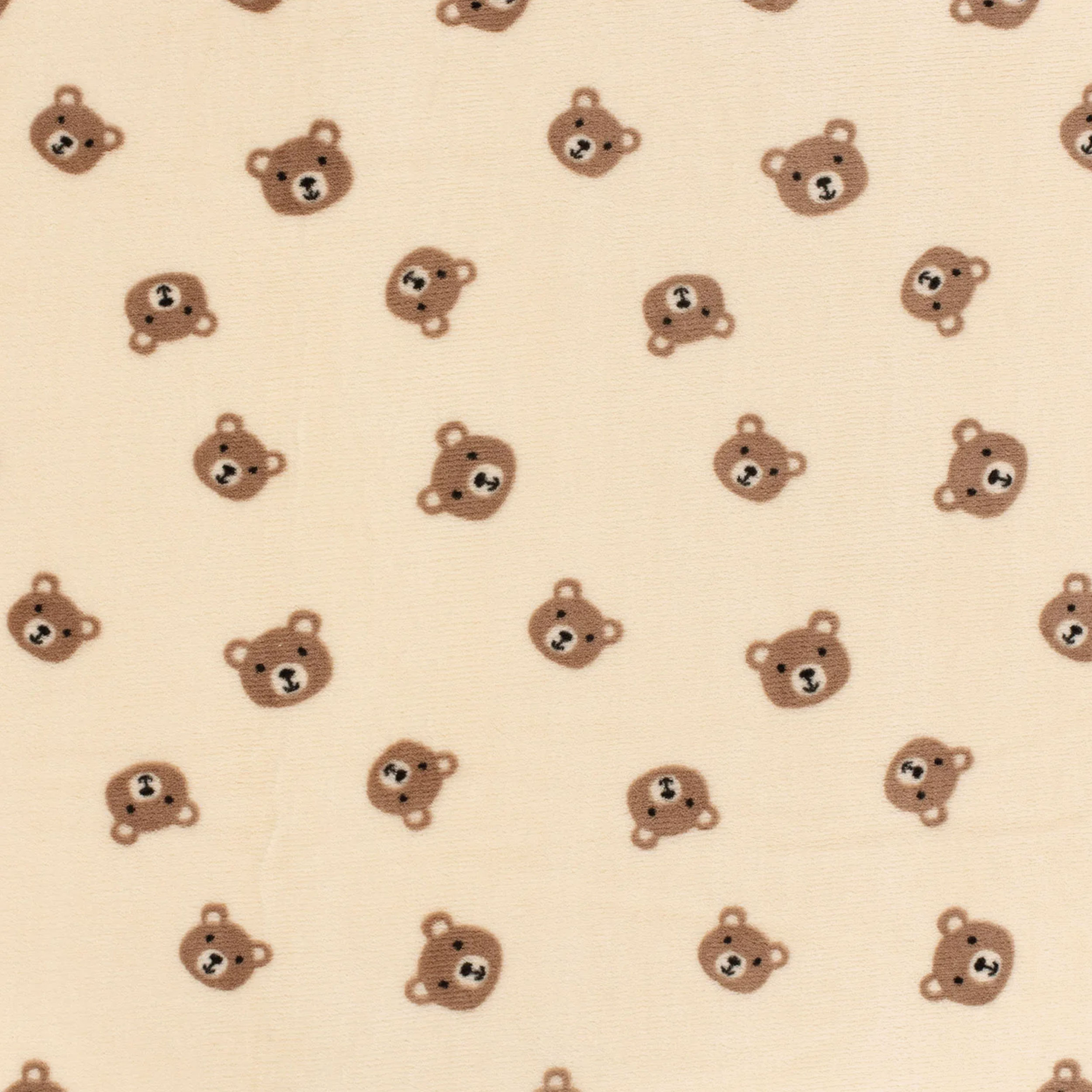Pile Mano Cachemire Teddy Sfondo Panna
