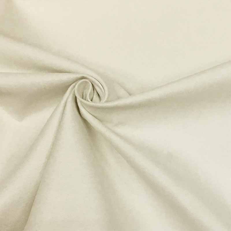 Ritaglio Tessuto Nubuck Effetto Scamosciato Panna 200x140 cm 