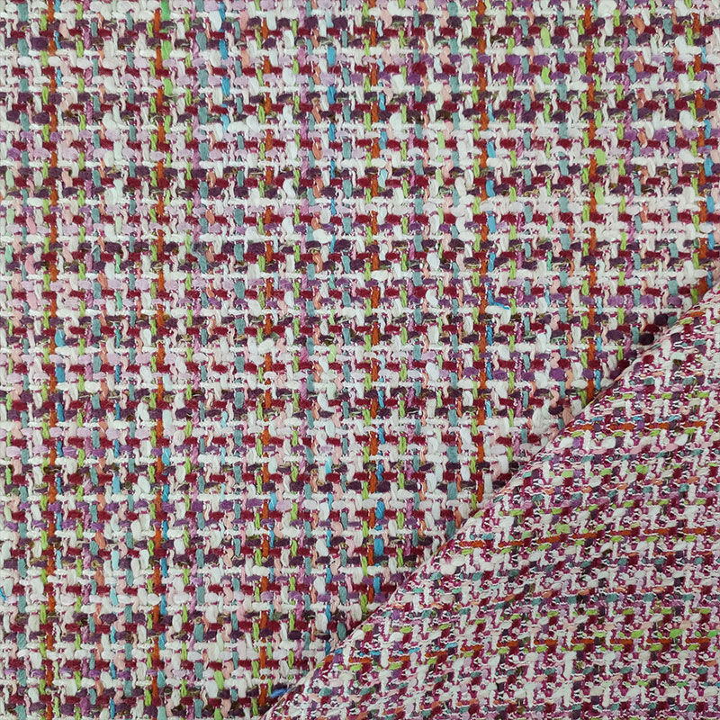 Tessuti chanel fuxia multi