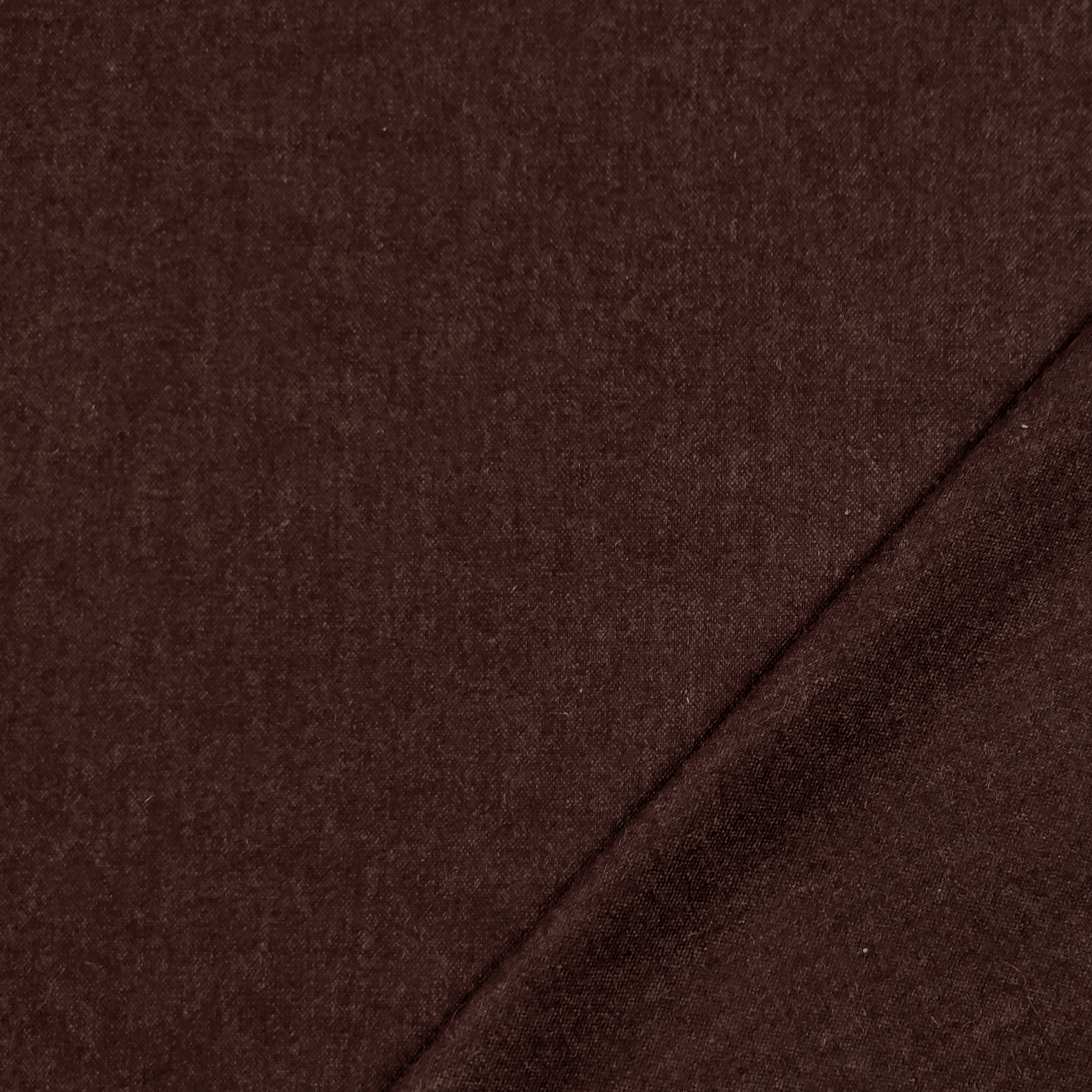 Tessuto Puro Cotone Tinta Unita Melange Bordeaux