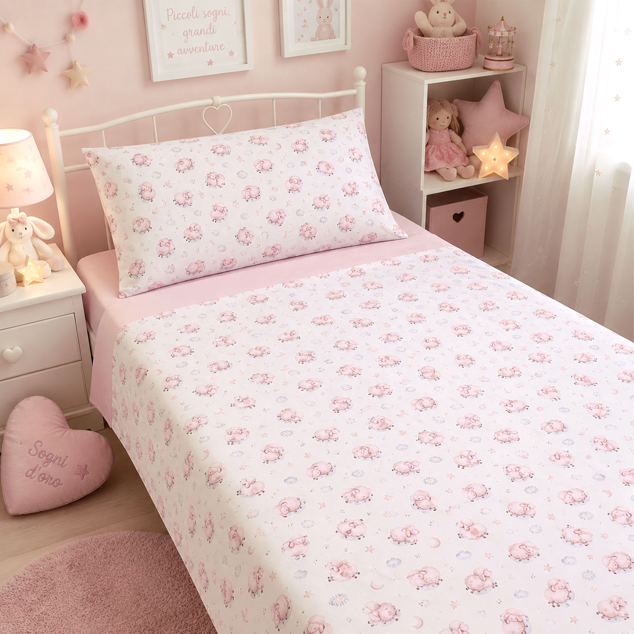 Cotone Percalle Pecorelle Sweet Dreams Image