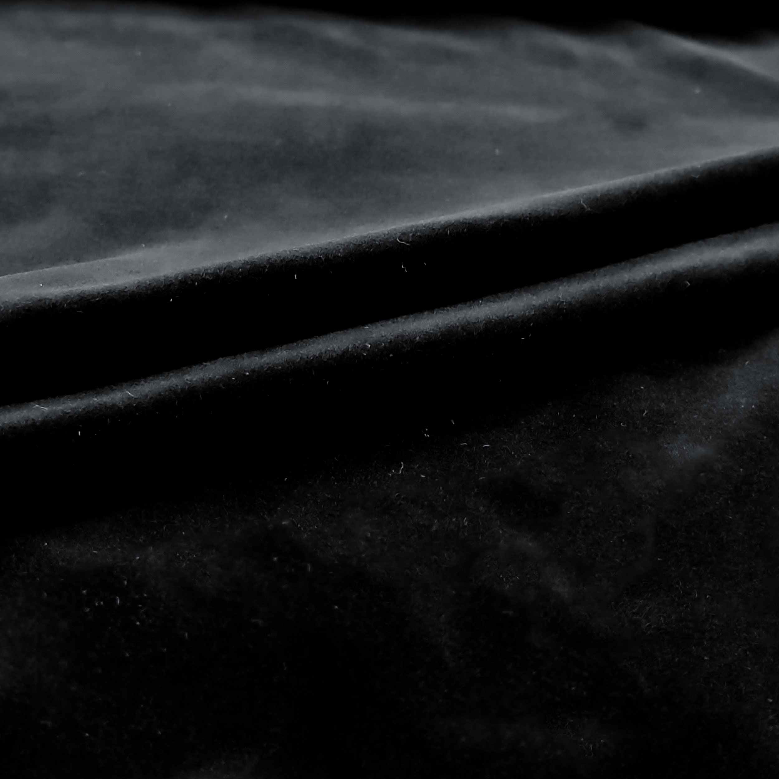 Ritaglio Velluto Cotone Moda Nero 85x135 cm Image