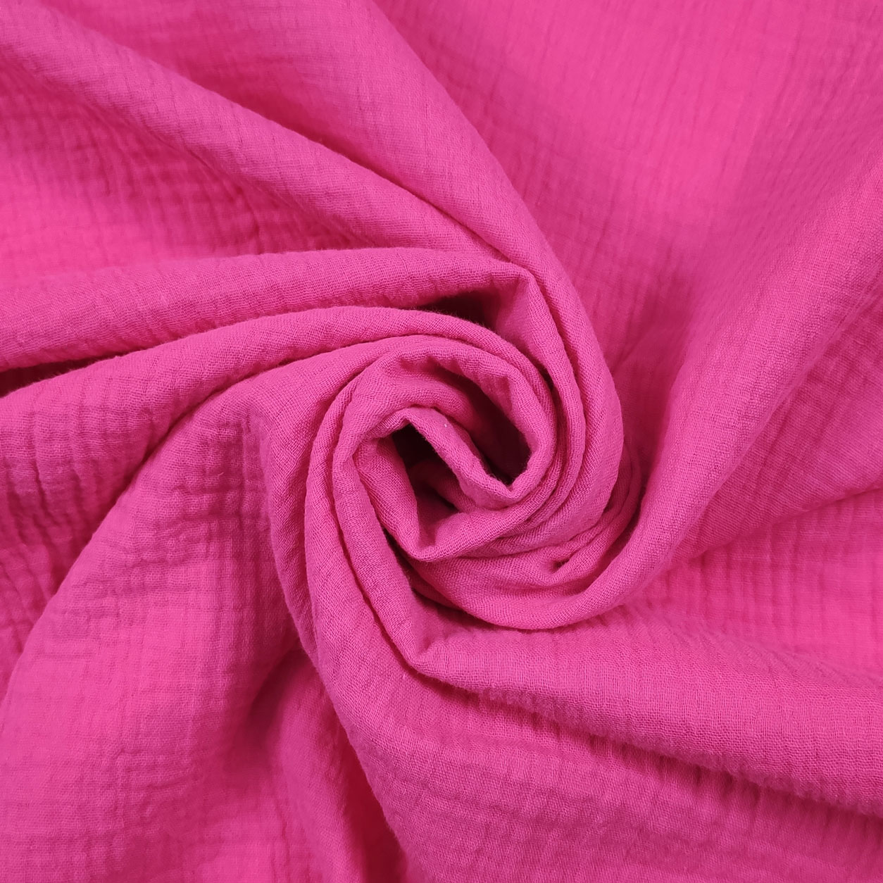 mussola in cotone fuxia