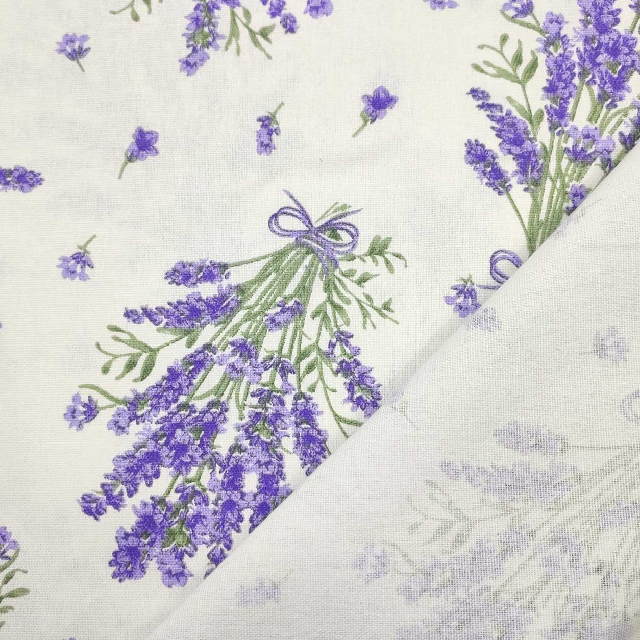 tessuto in cotone lavanda