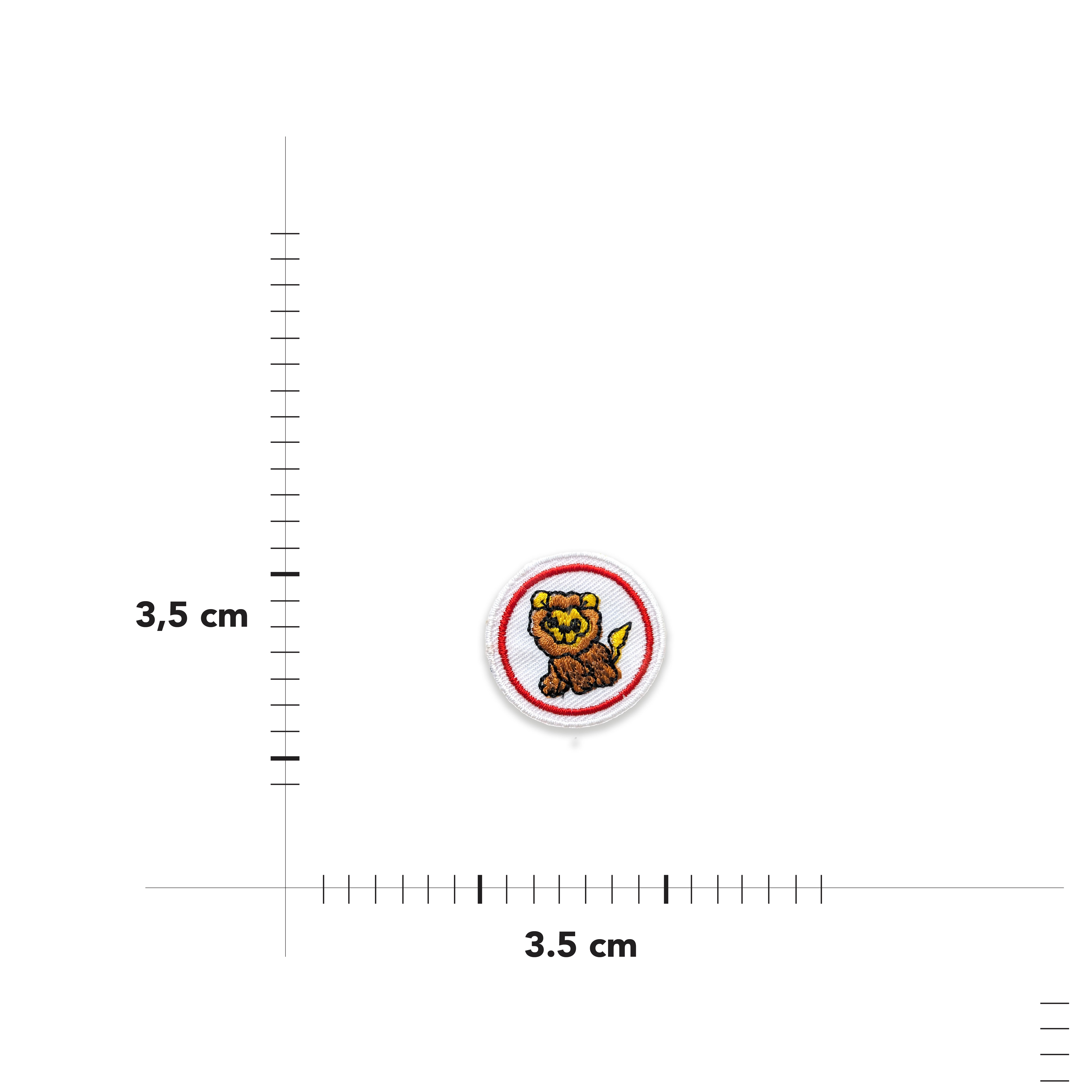 Applicazione Termoadesiva Rotonda Fantasia Image