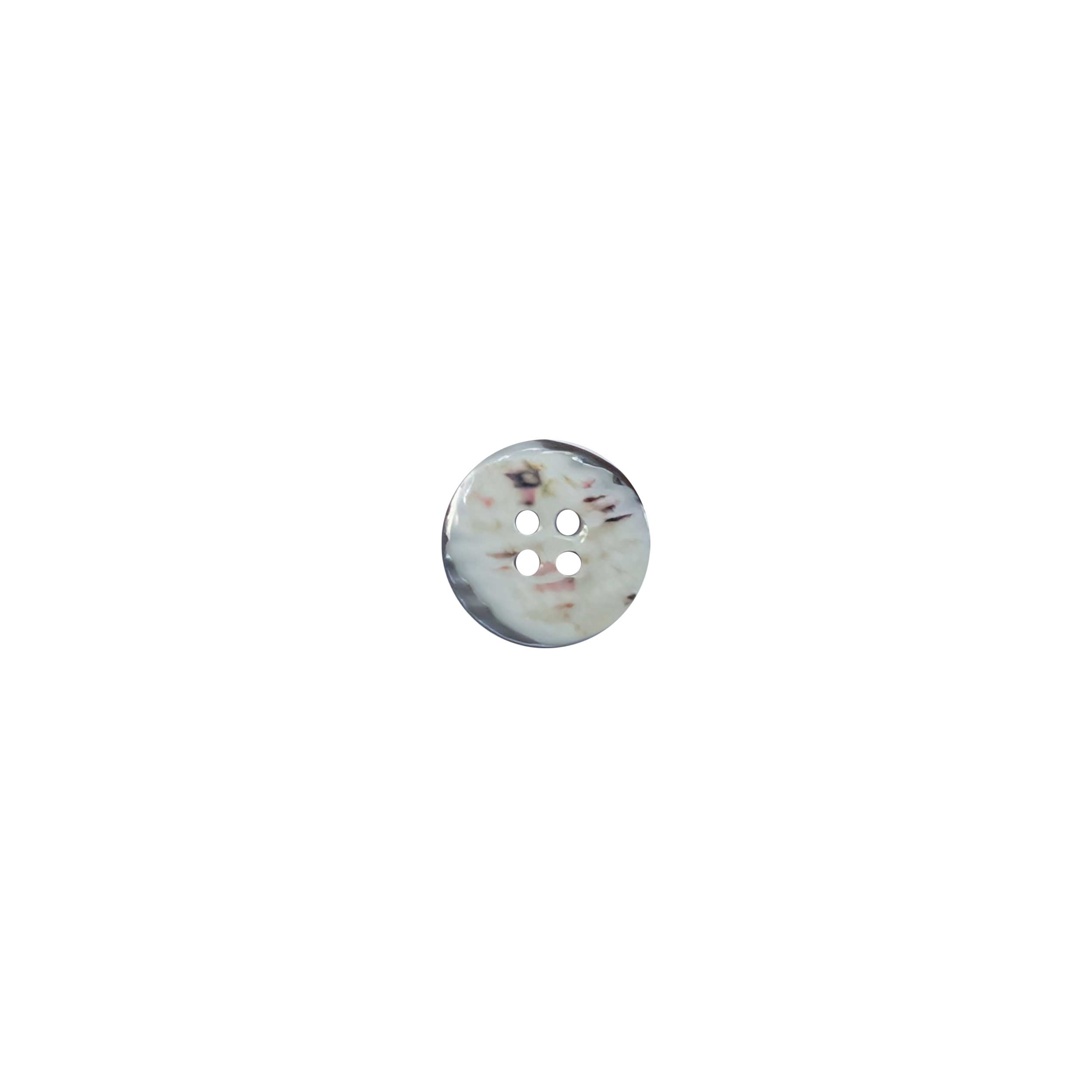 Bottone Madreperla 4 Fori Grigio Chiaro Lin 27 Image