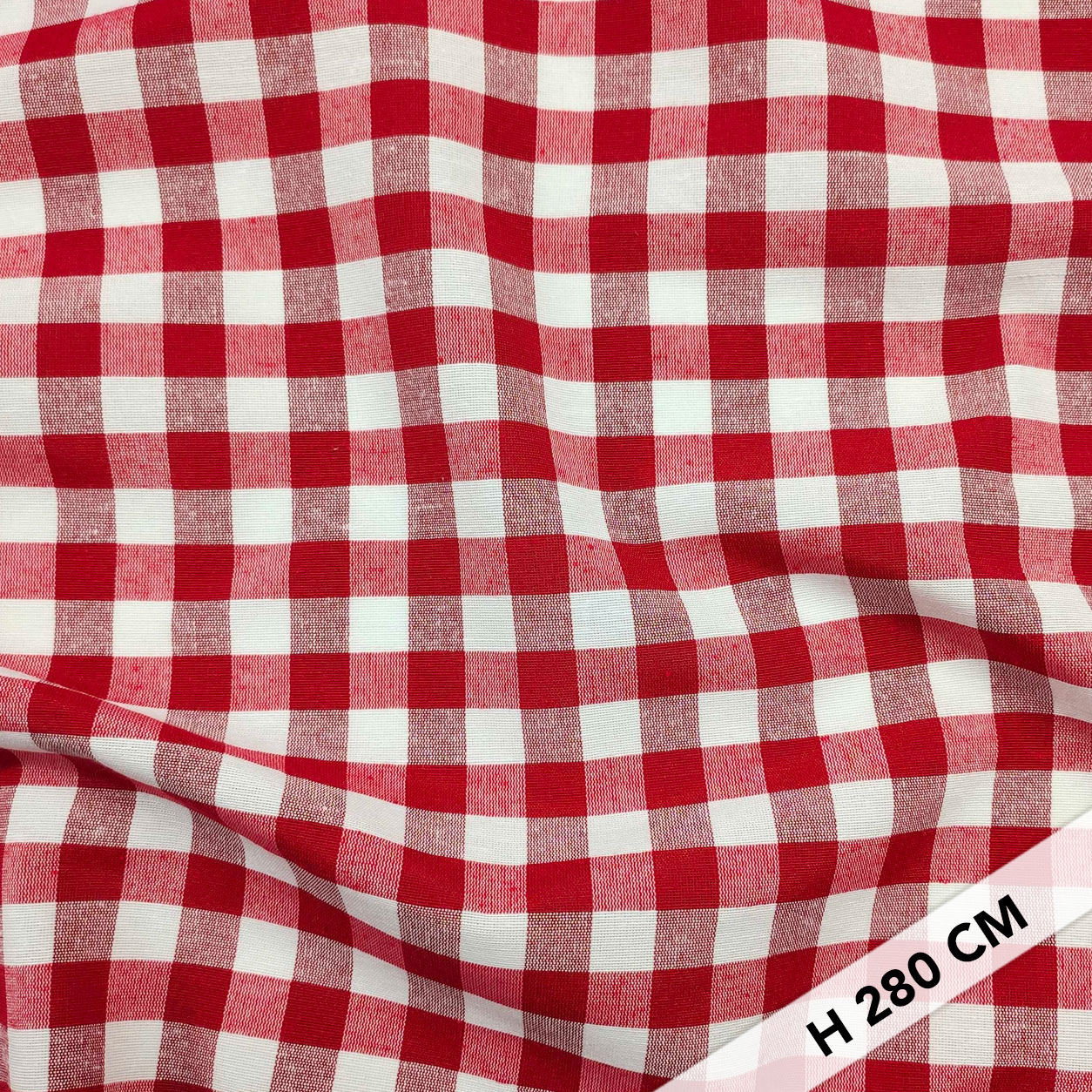Tessuto per Tovaglia Tinto in Filo Fantasia Quadretti Image