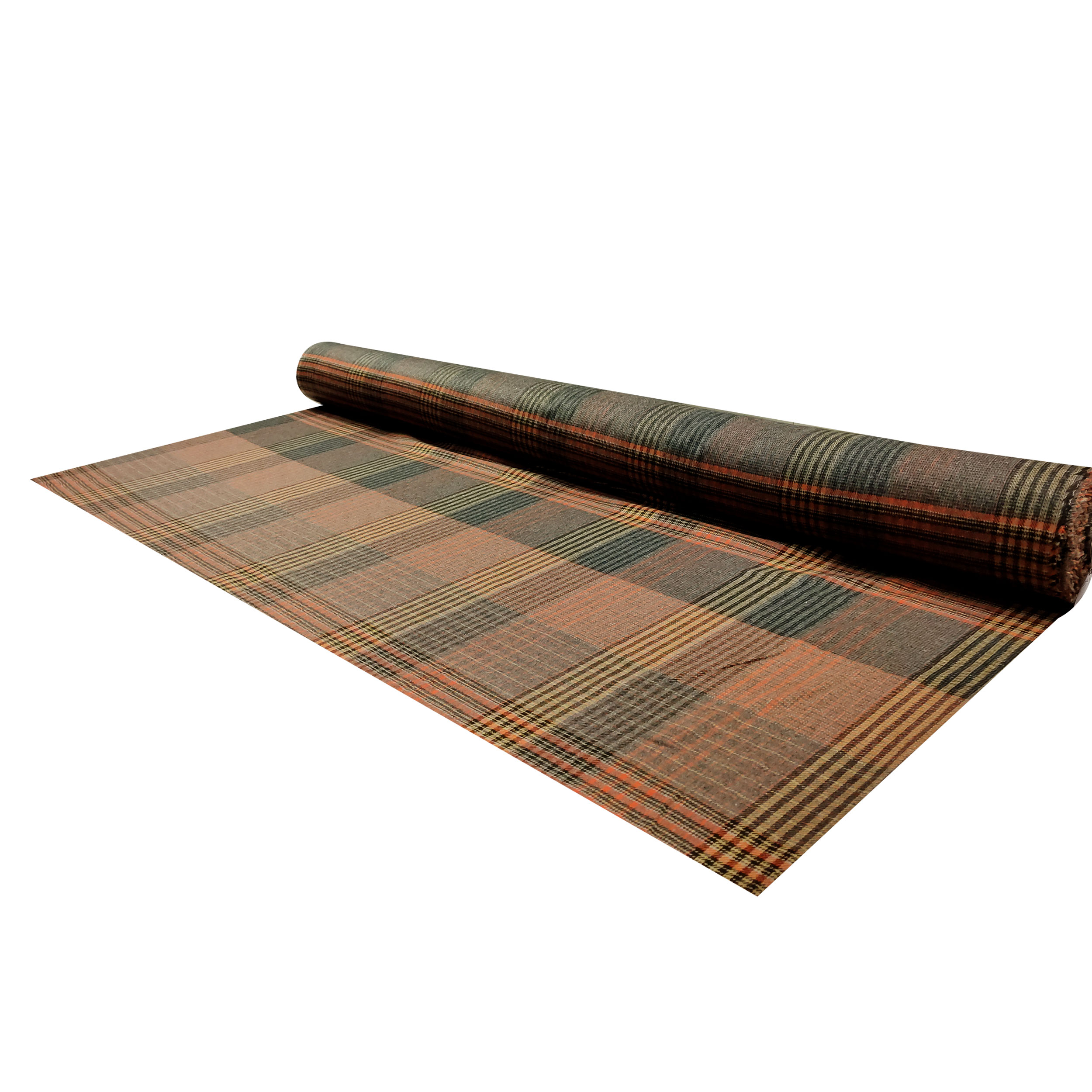 Tartan Quadri Arancio Beige e Grigio