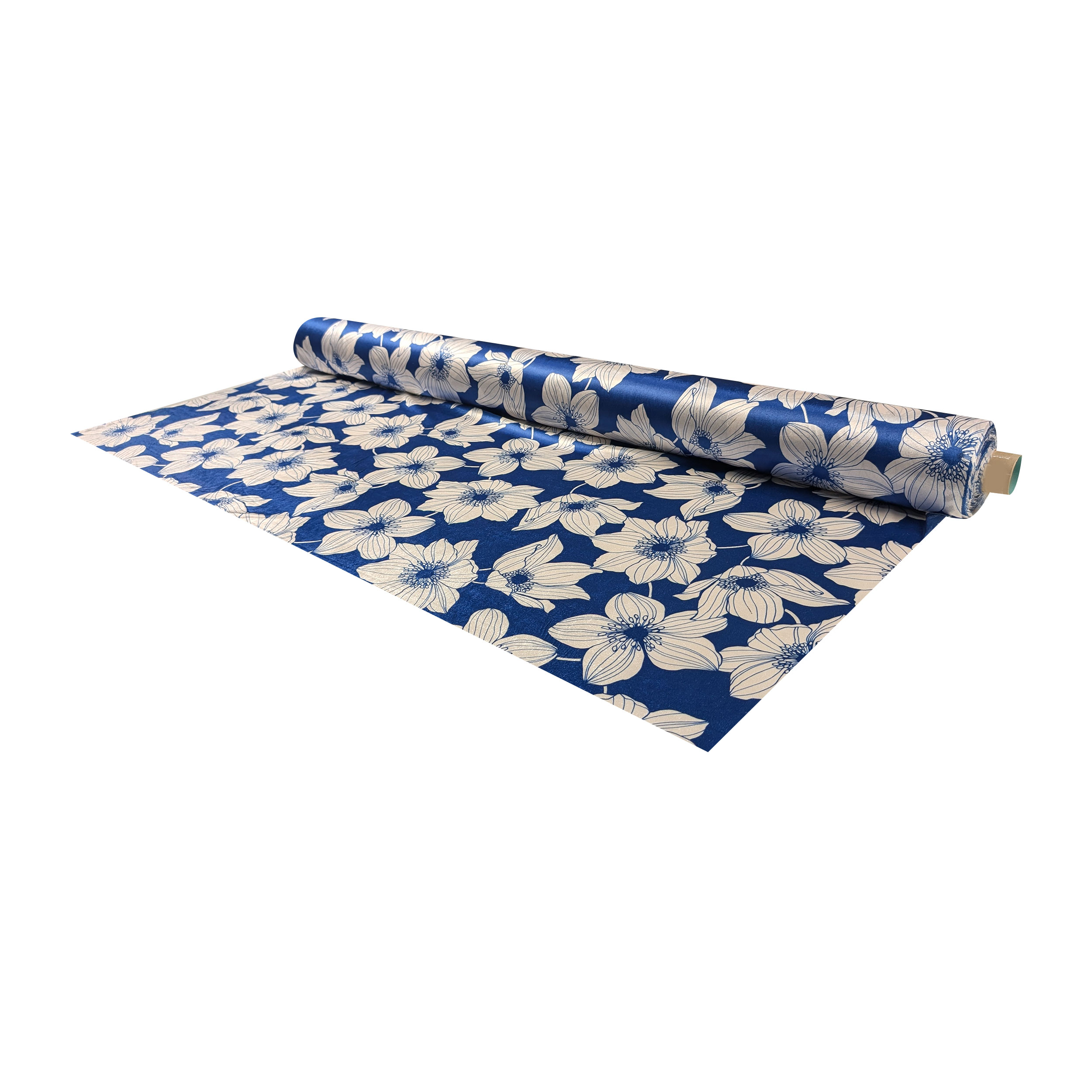 Vellutina Bluette Fiori Moda Bianchi Image