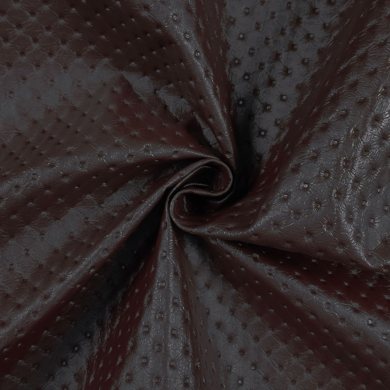 Finta Pelle Effetto Trapuntato Chocolate Image