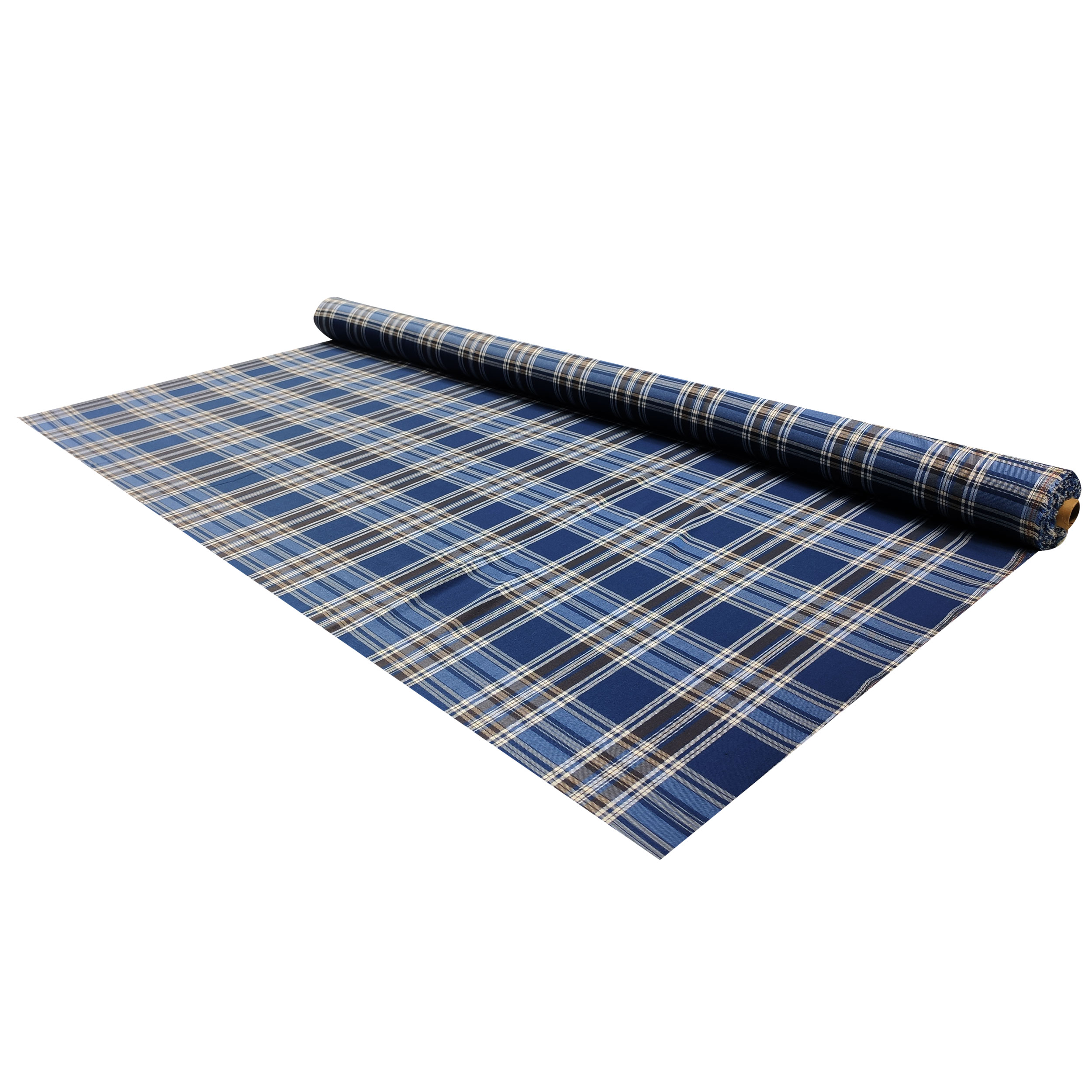Tessuto Tartan Quadri Toni Celeste Image