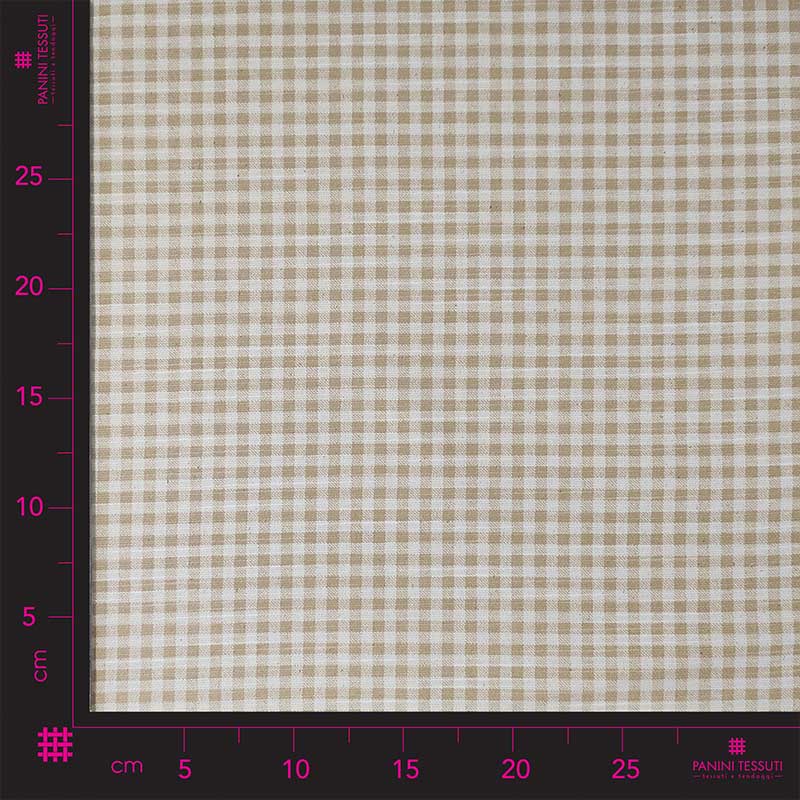 Cotone quadretto ocra