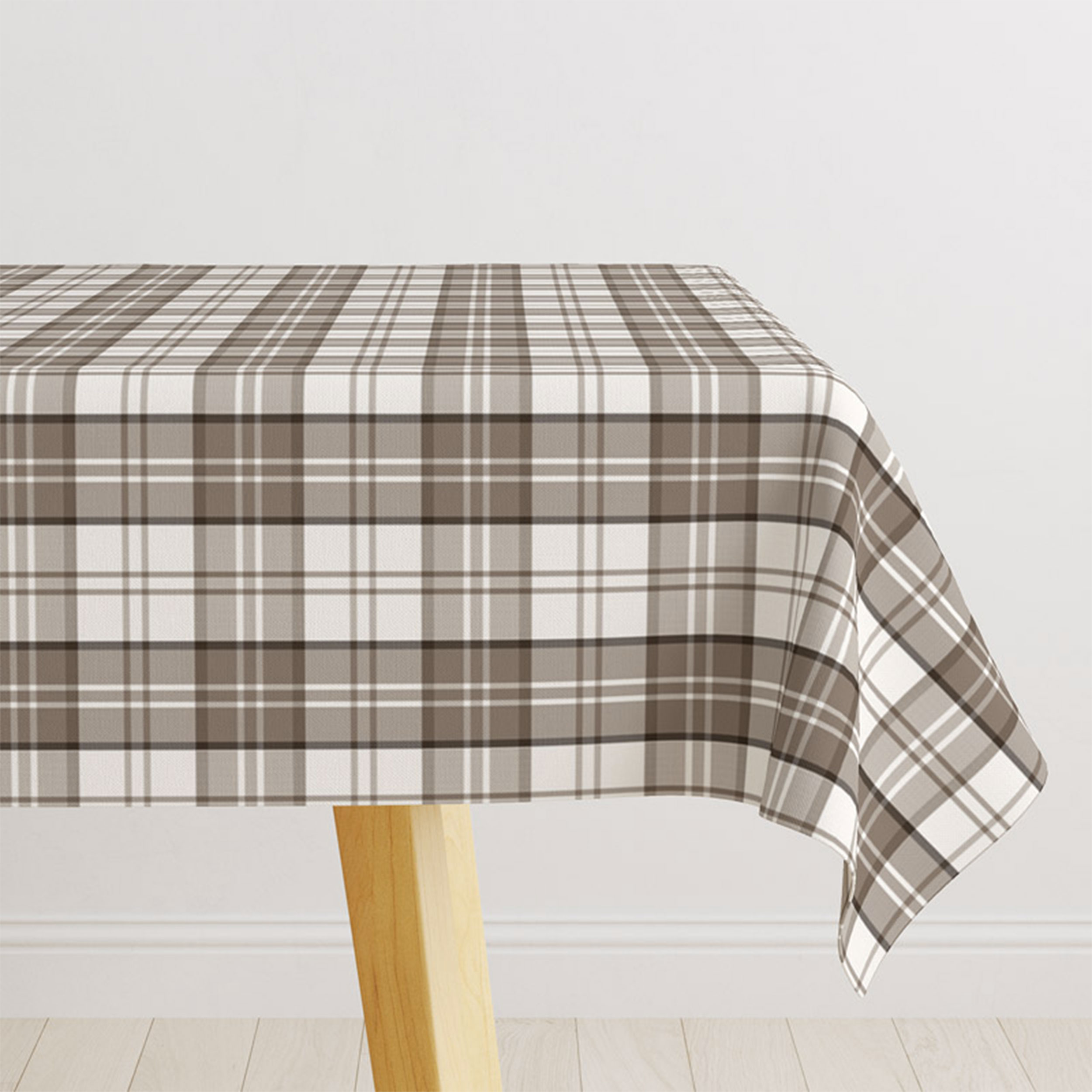 Tessuto Tinto In Filo Tartan Beige Image