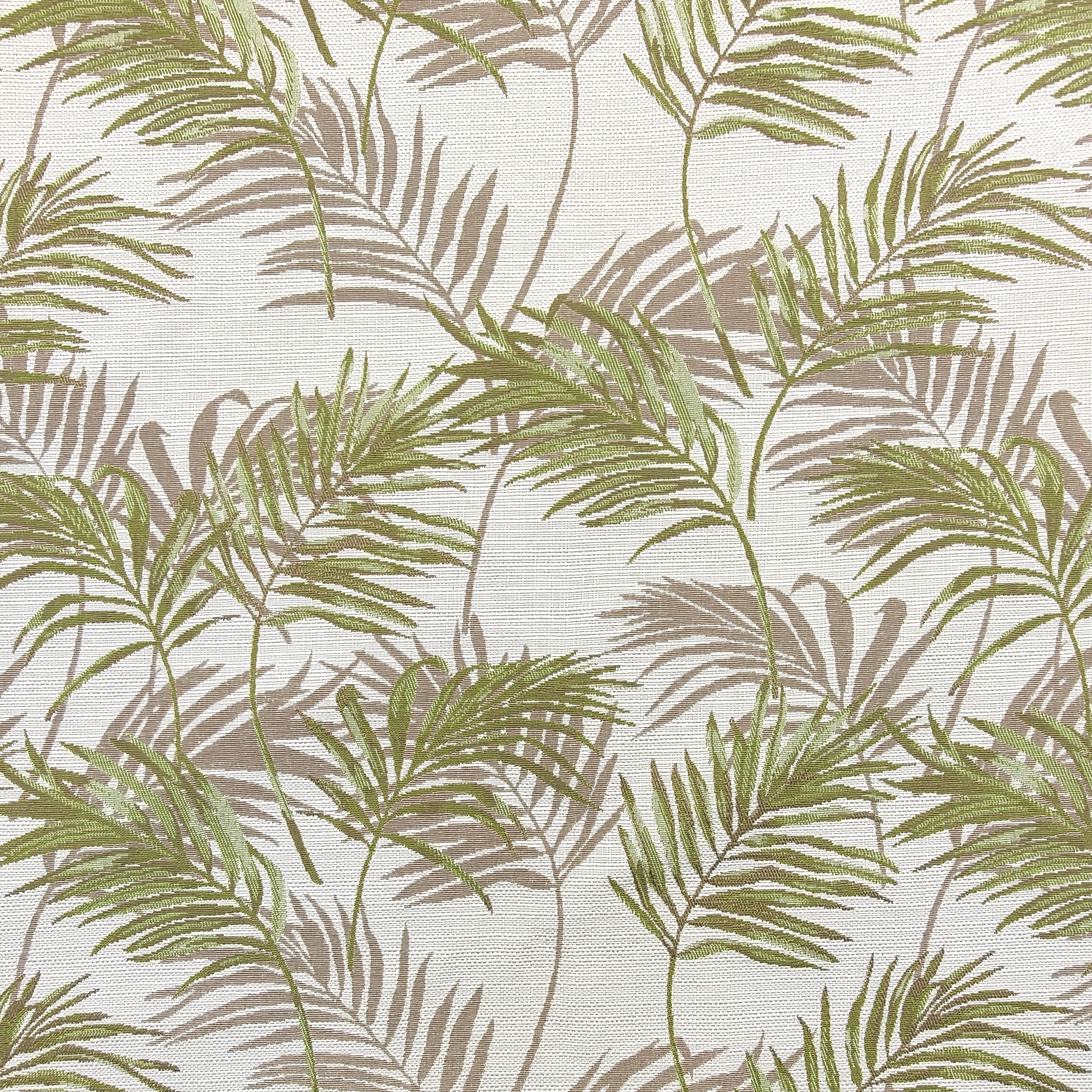 Misto Cotone Arredo Foglie Verdi