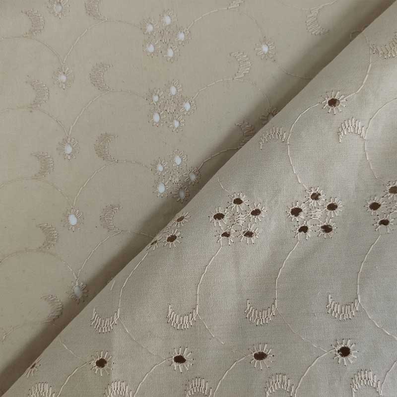 Tessuto Sangallo Tinta Unita Fantasia Sole Luna Fiori 