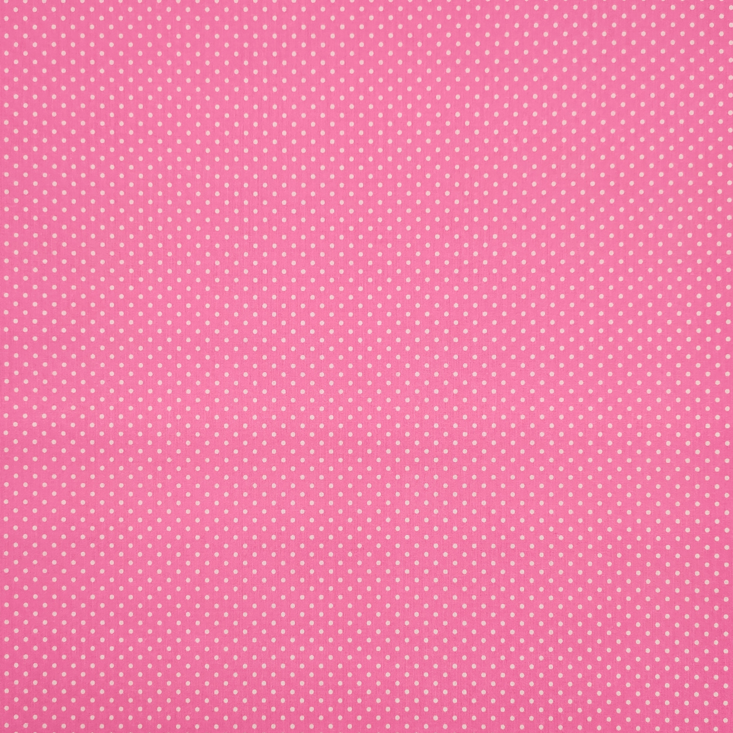 cotone rosa con pois