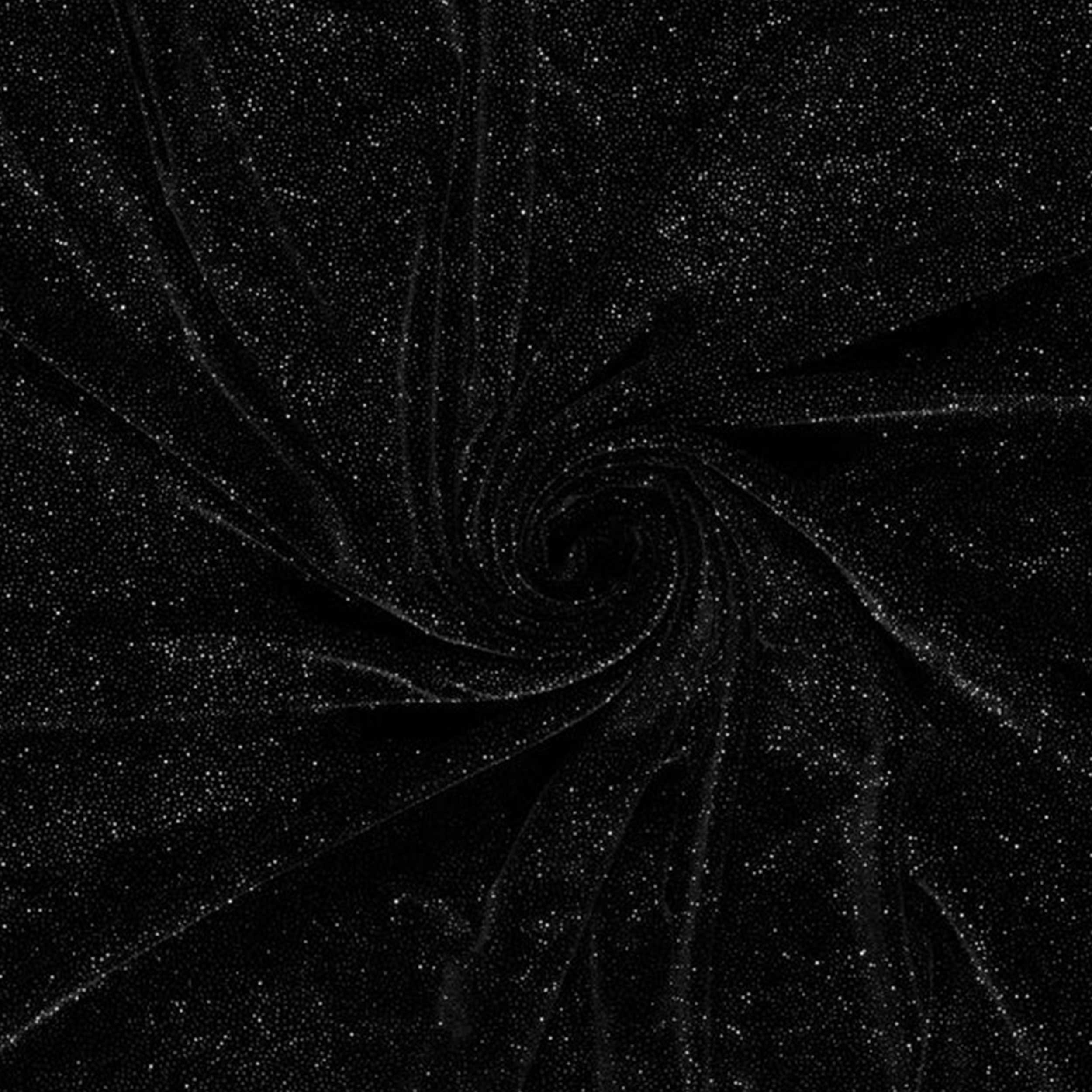 Vellutina Nera con Strass Argento Image