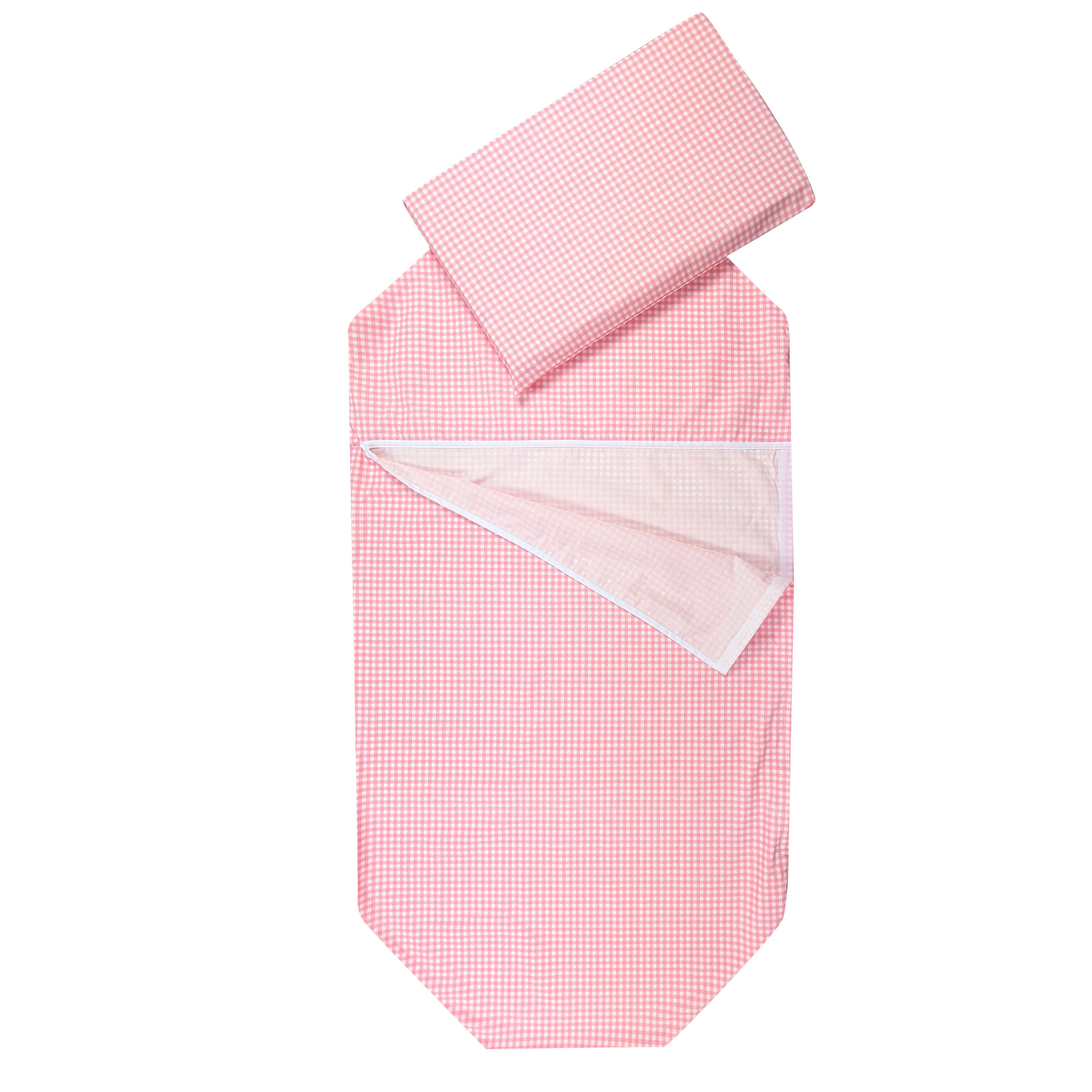 Sacco Nanna Estivo Sagomato per Brandine Quadretti Rosa Image