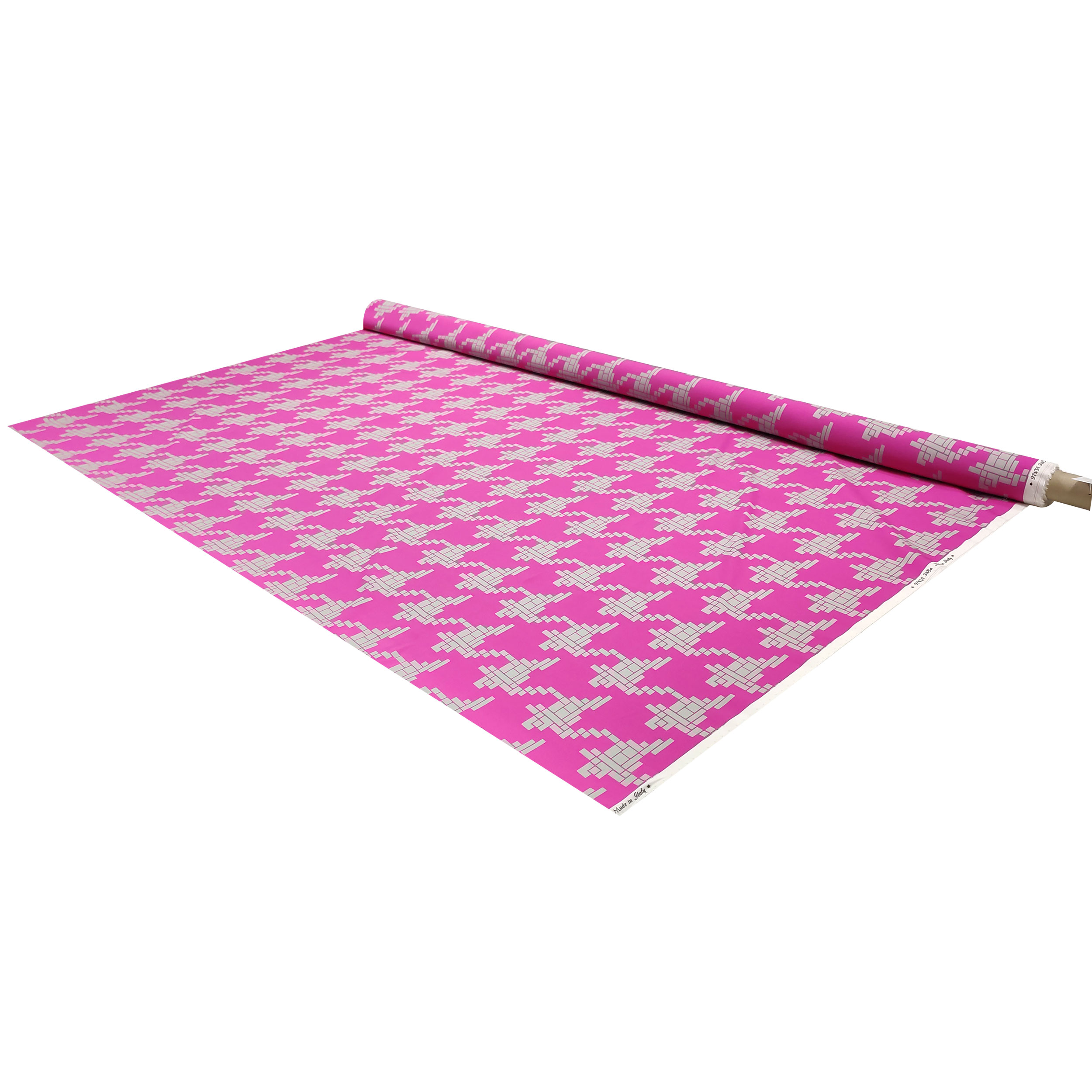 viscosa-al-metro-sfondo-fuxia-pied-de-poule-grigio