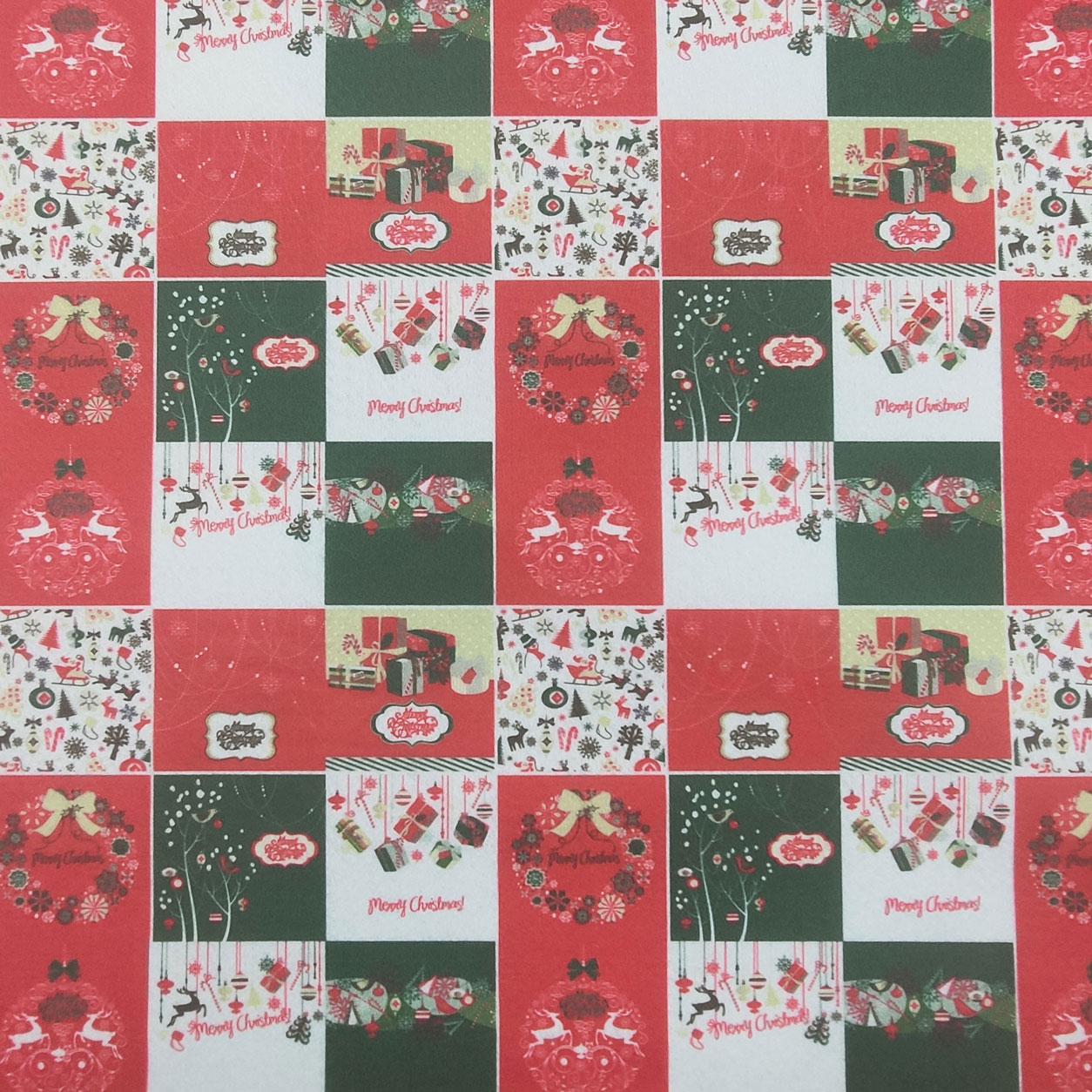 tessuto-pannolenci-patchwork-quadretto-natalizio-merry-christmas