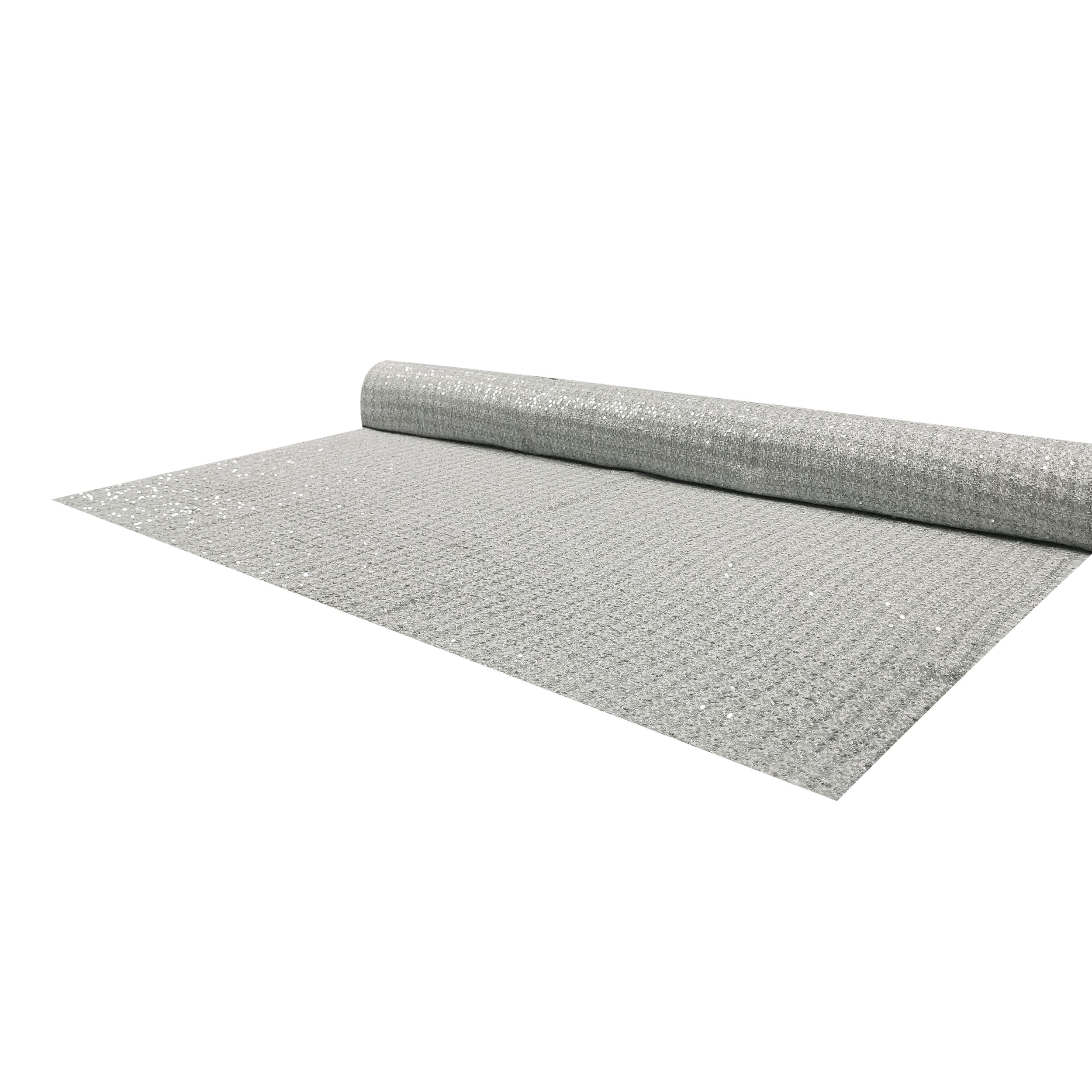 Jacquard Moda Grigio Chiaro con Paillettes Image