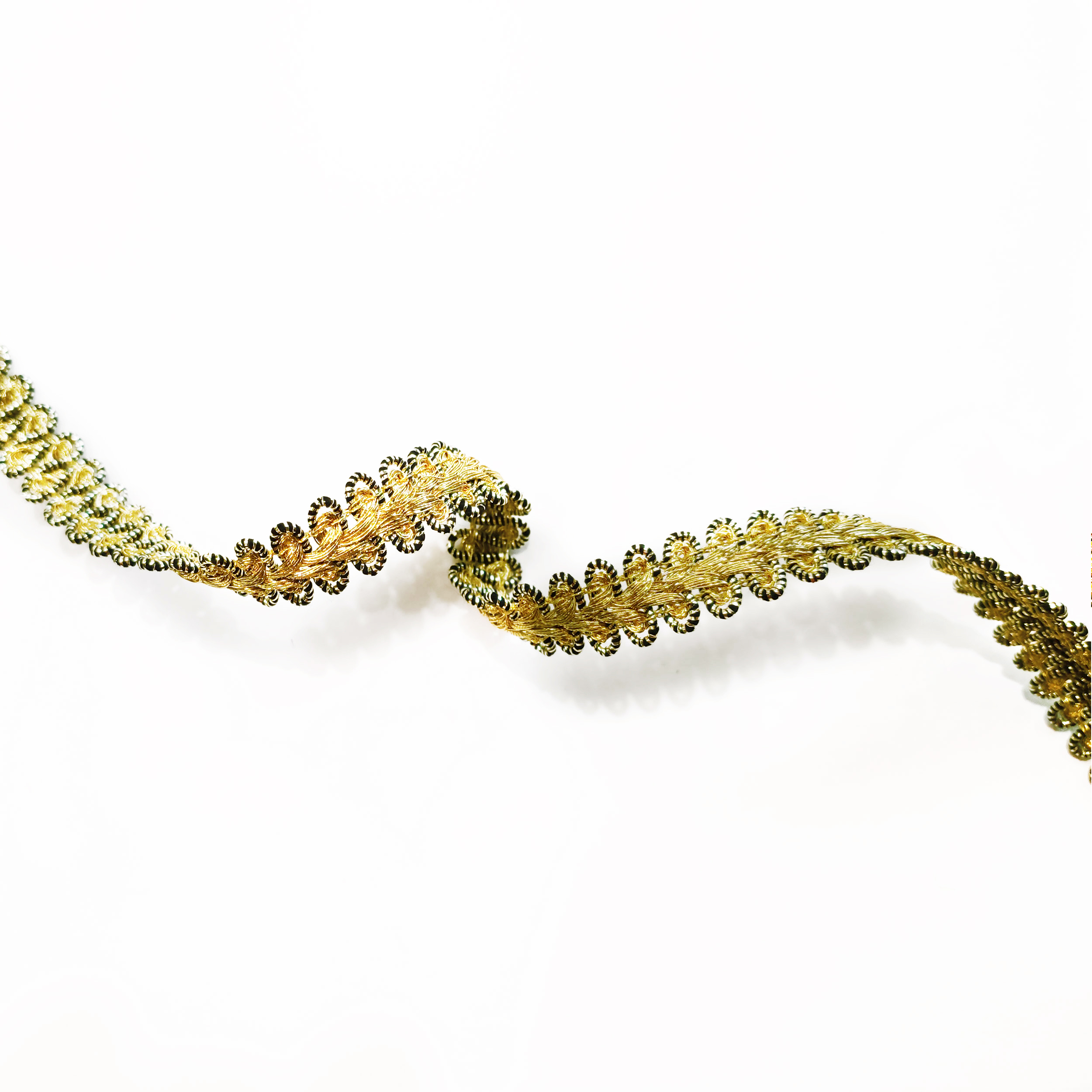 Passamaneria Lurex Ginevra Oro Nero Image