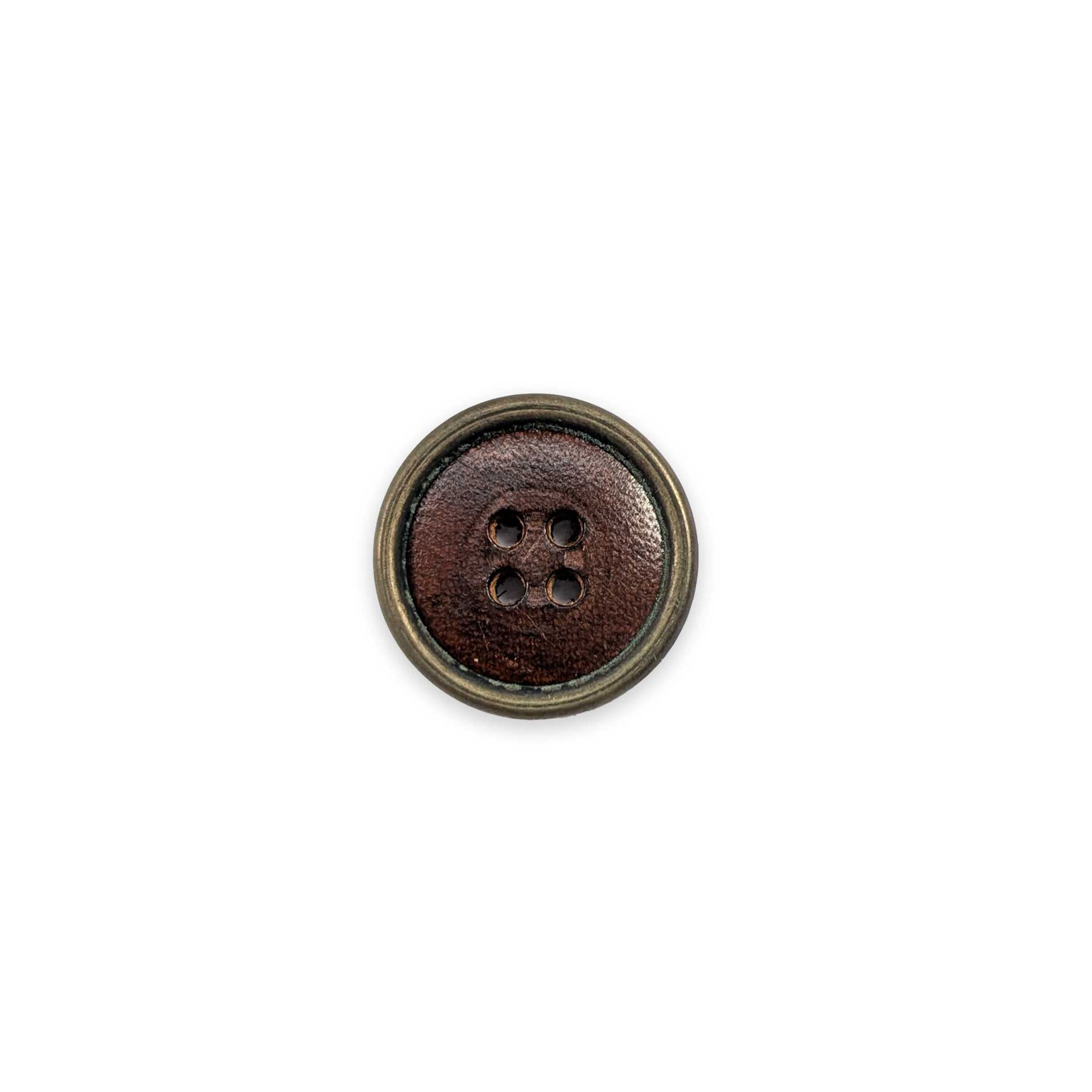 Bottone in Legno Bordeaux 4 Fori Lin 32 Image