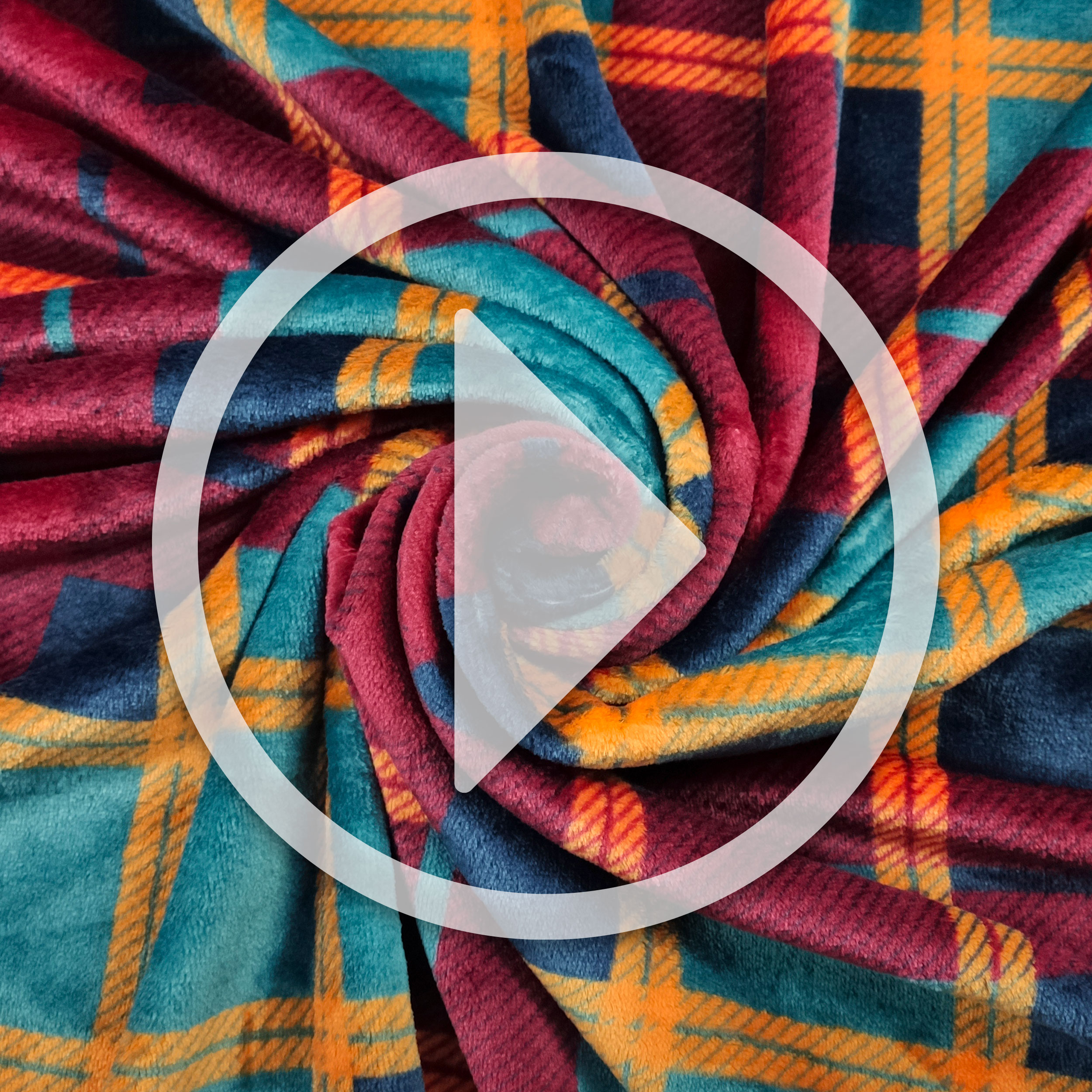 Pile Mano Cachemire Tartan Sfondo Bordeaux Image