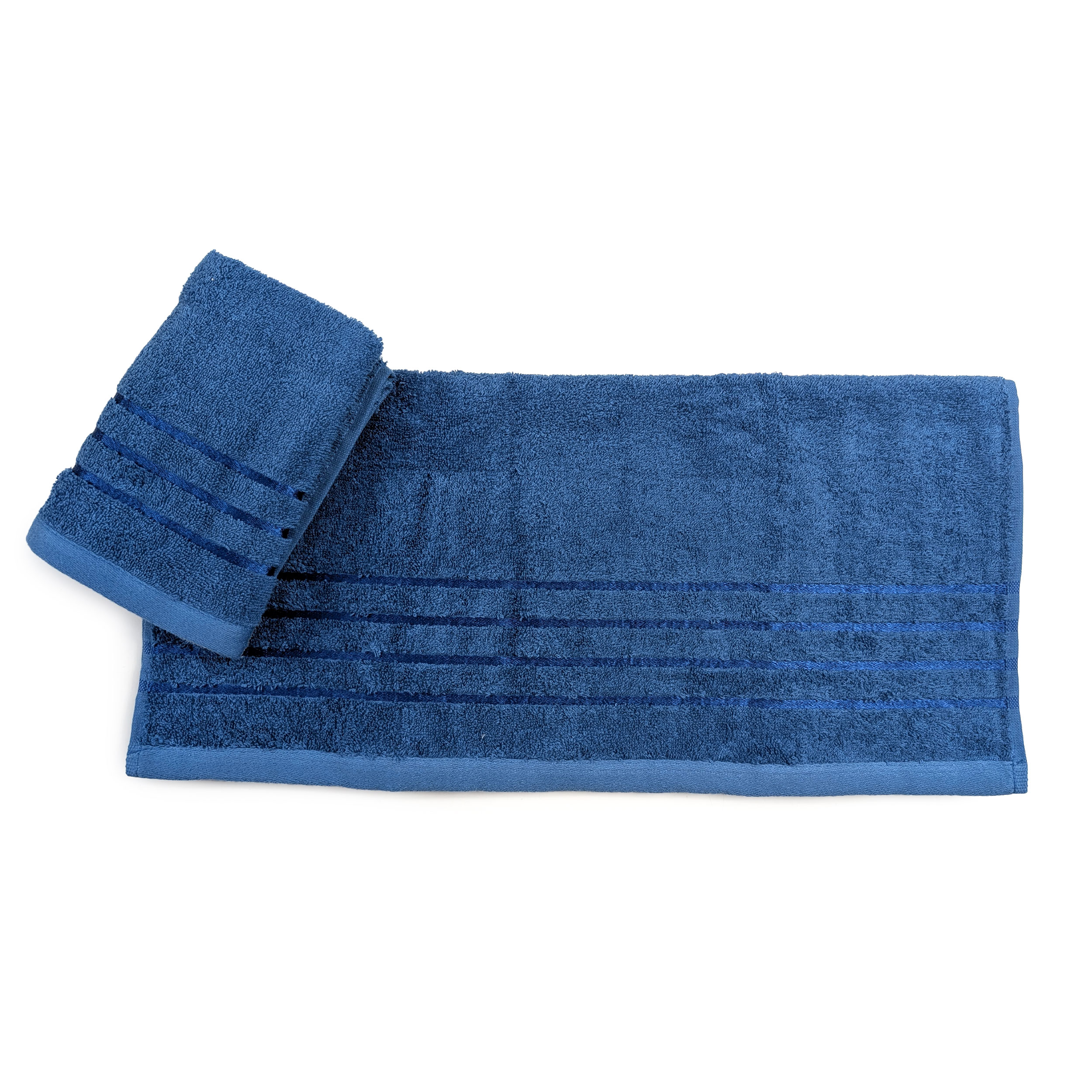 Set Asciugamani Bagno Viso e Ospite Blu Image