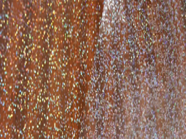  Tovaglia Plastificata Trasparente Glitter Argento