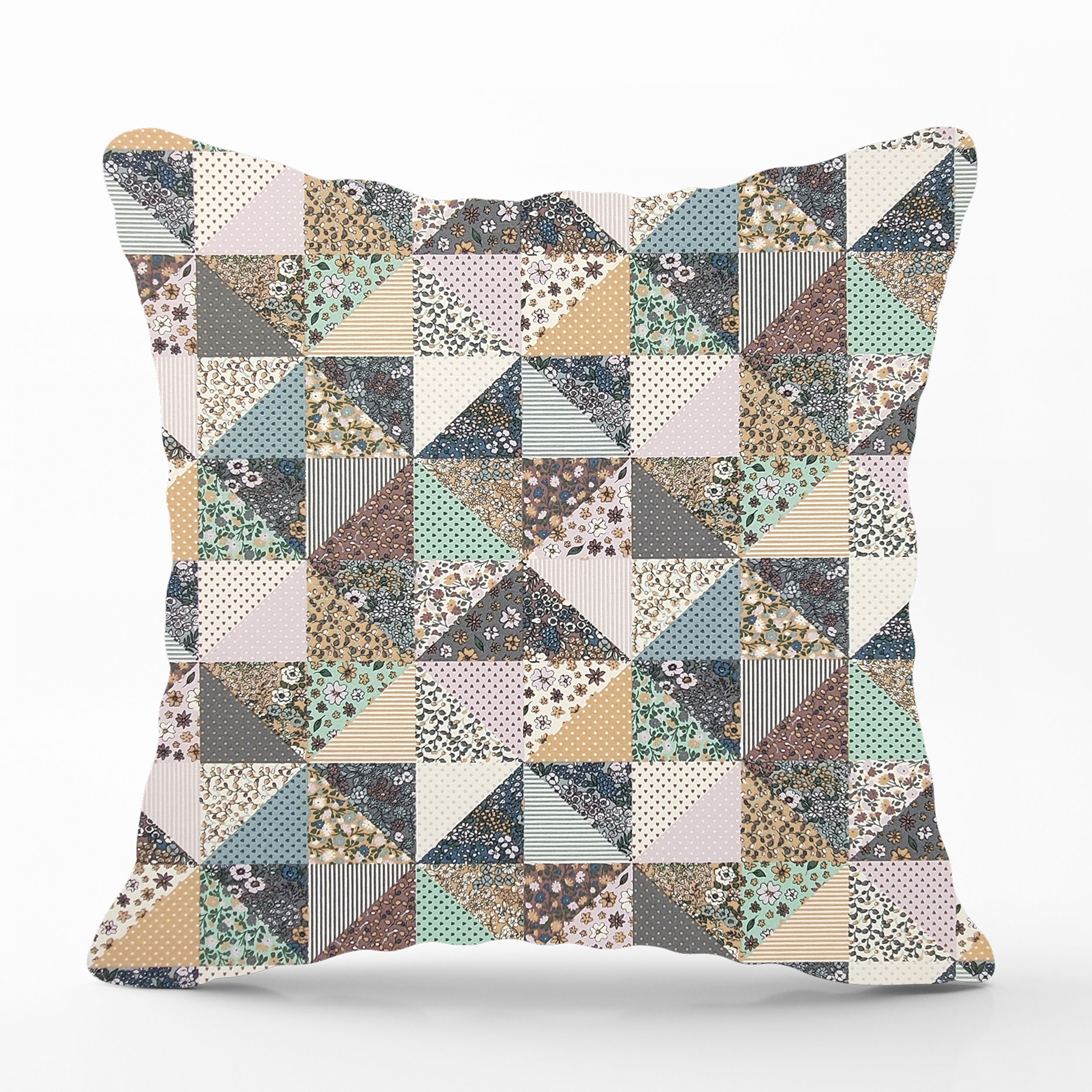 Federa per Cuscini Fantasia Patchwork Floreale