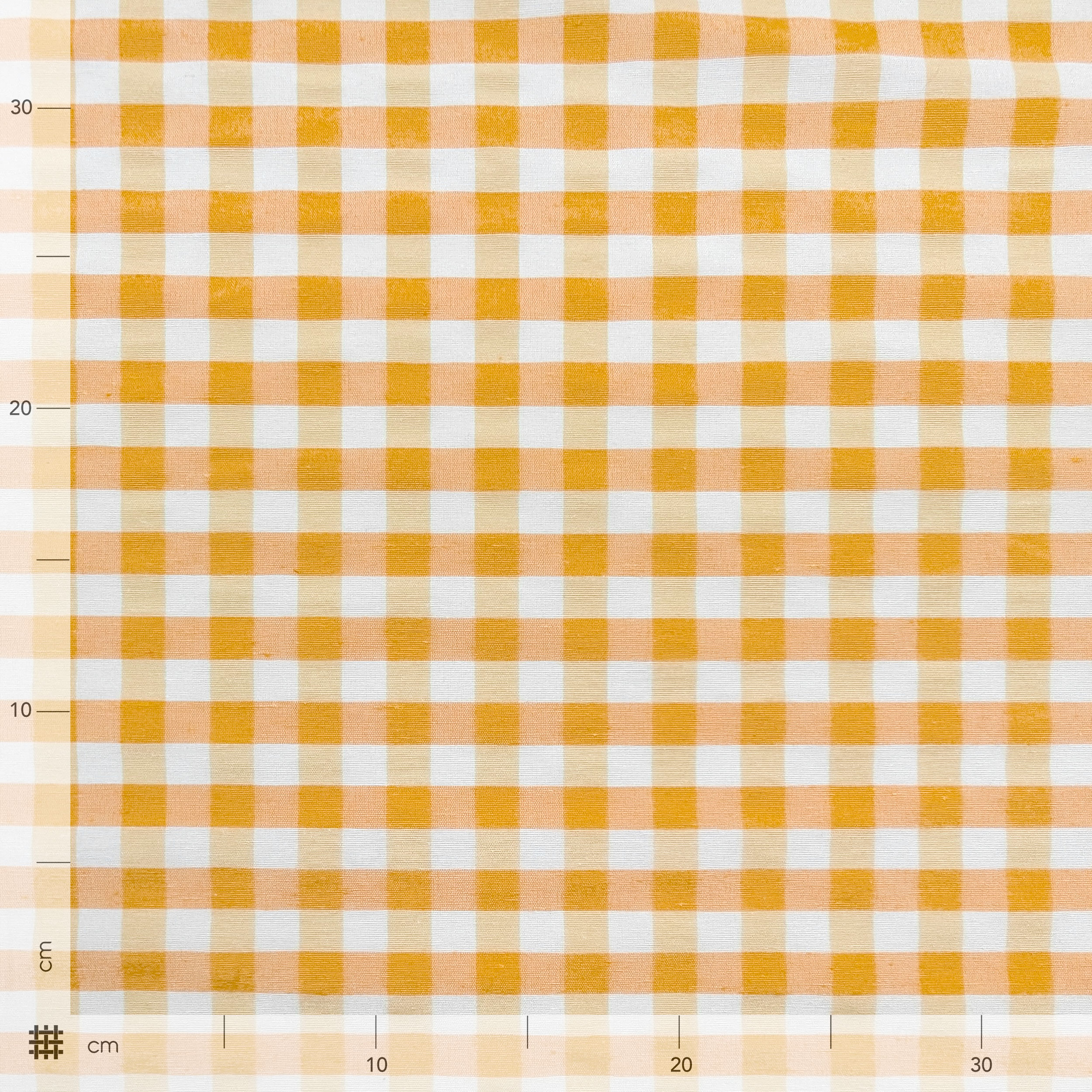 Tessuto Tinto in Filo Fantasia Quadretti Gialli Image