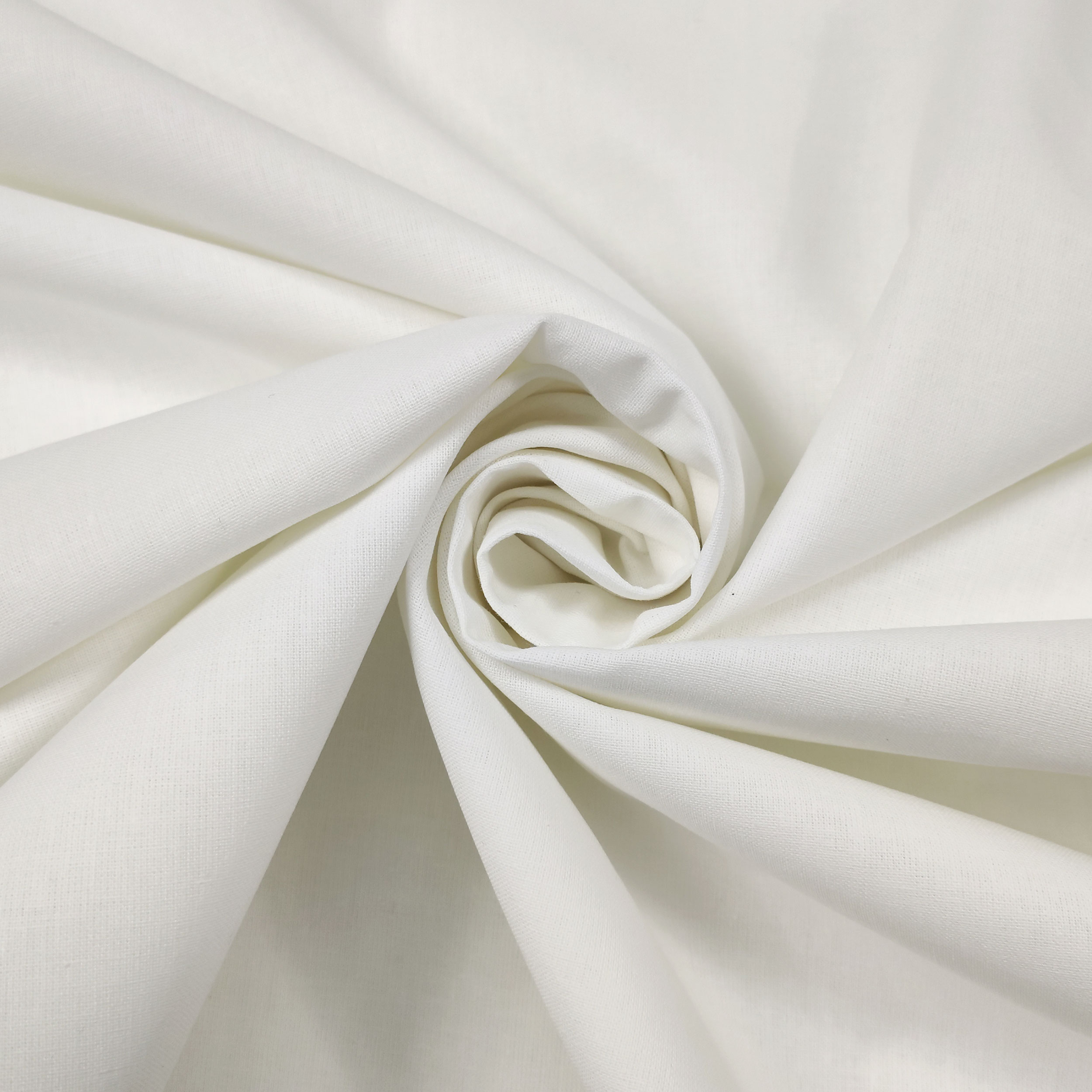 Tessuto Cotone per Arredo Bianco Image
