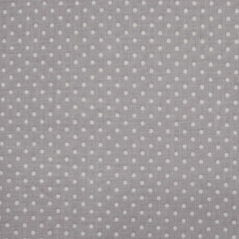 Tessuto-Cotone-Mini-Pois-Bianchi-Sfondo-Grigio