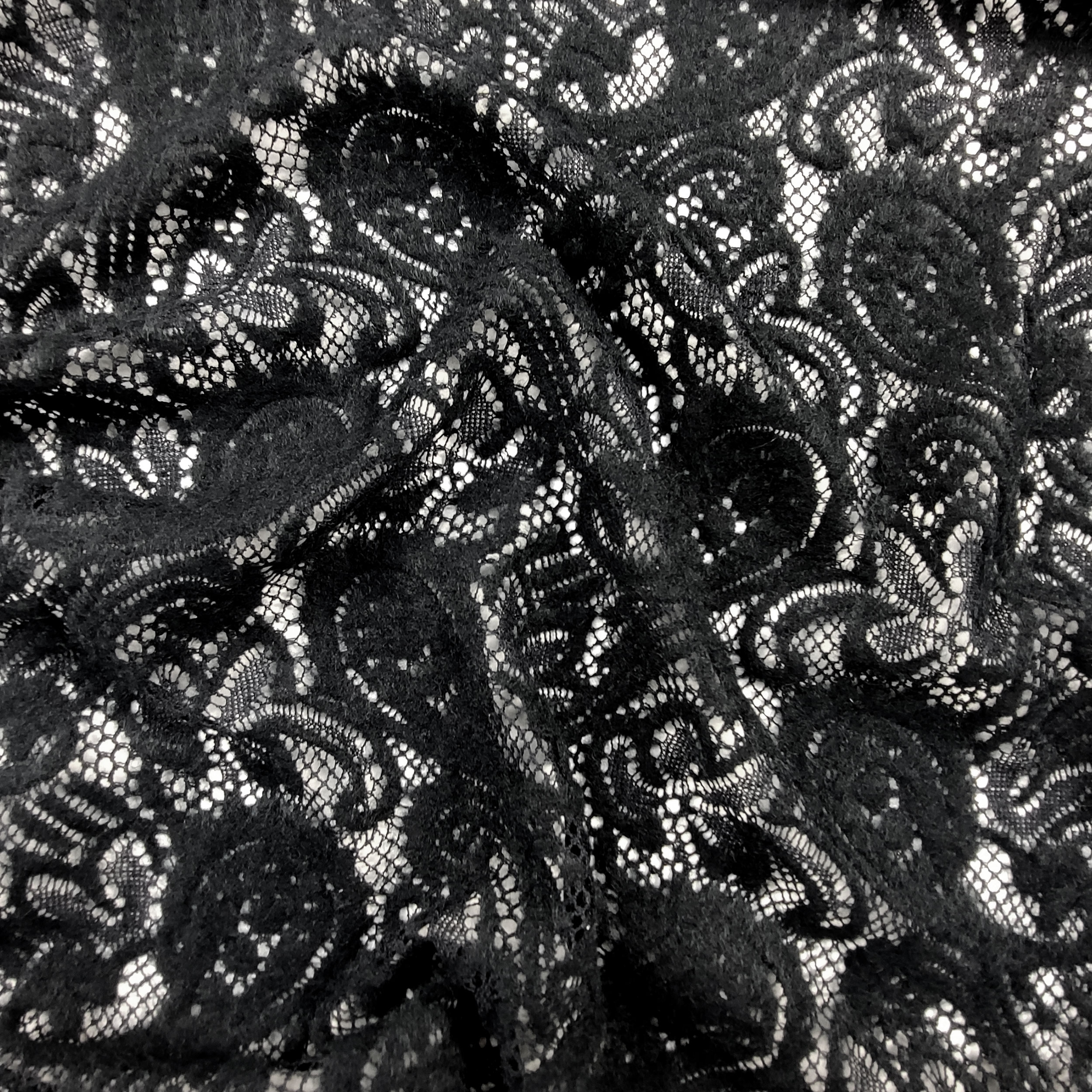 Pizzo in Misto Lana Nero
