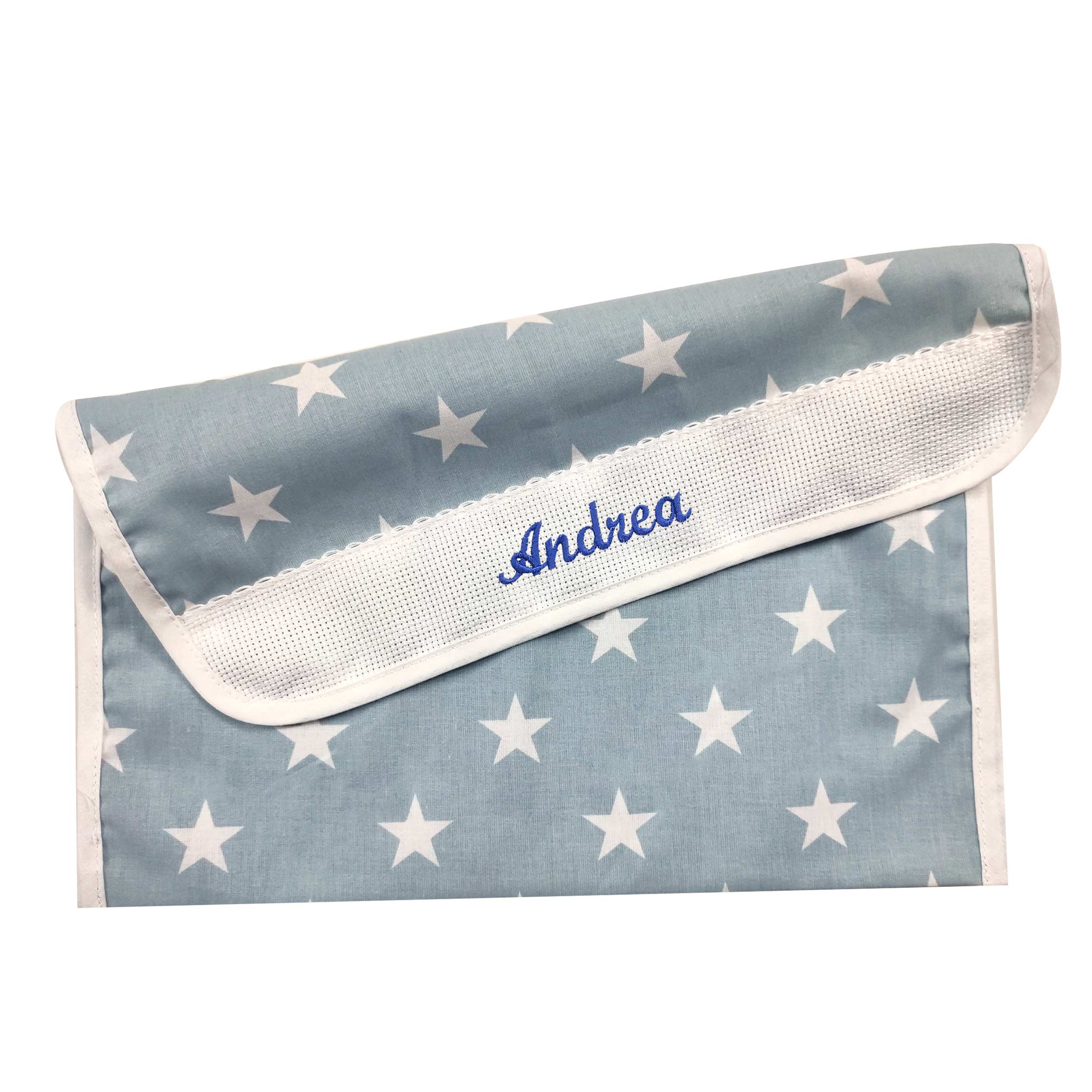 Porta Bavaglino Stelle Bianche con Sfondo Azzurro Image