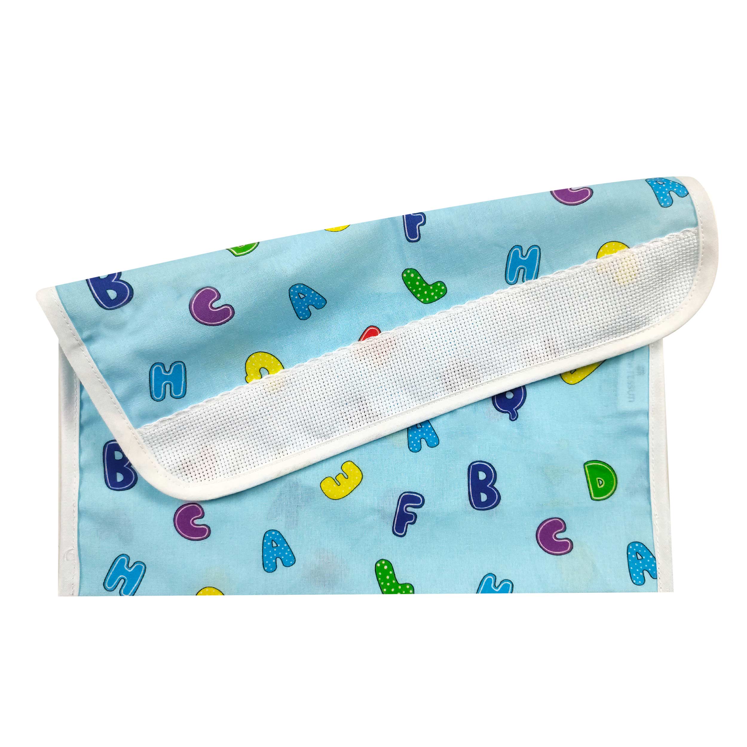 Coordinato Asilo Alfabeto Sfondo Azzurro