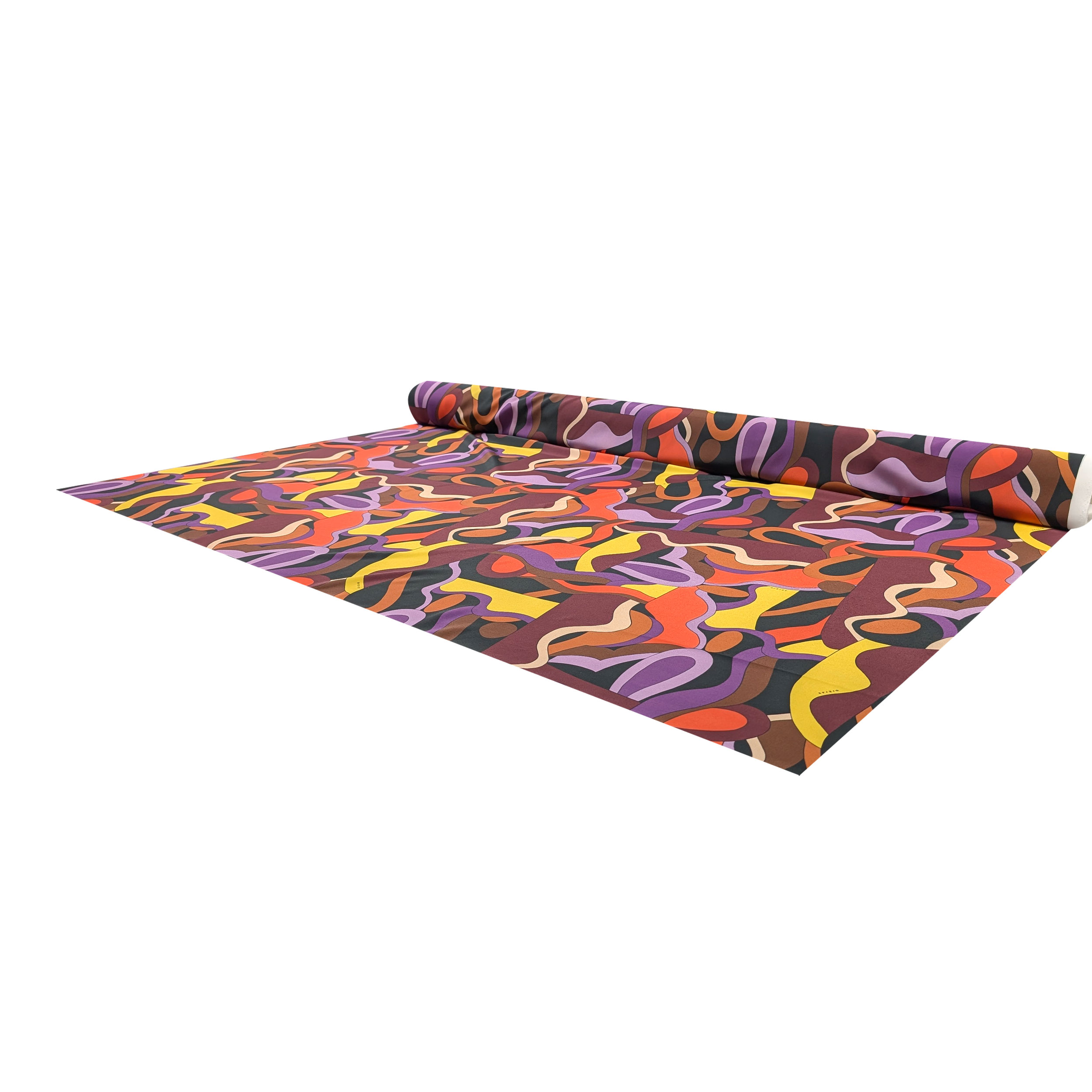 Crêpe Moda Giallo e Viola Image
