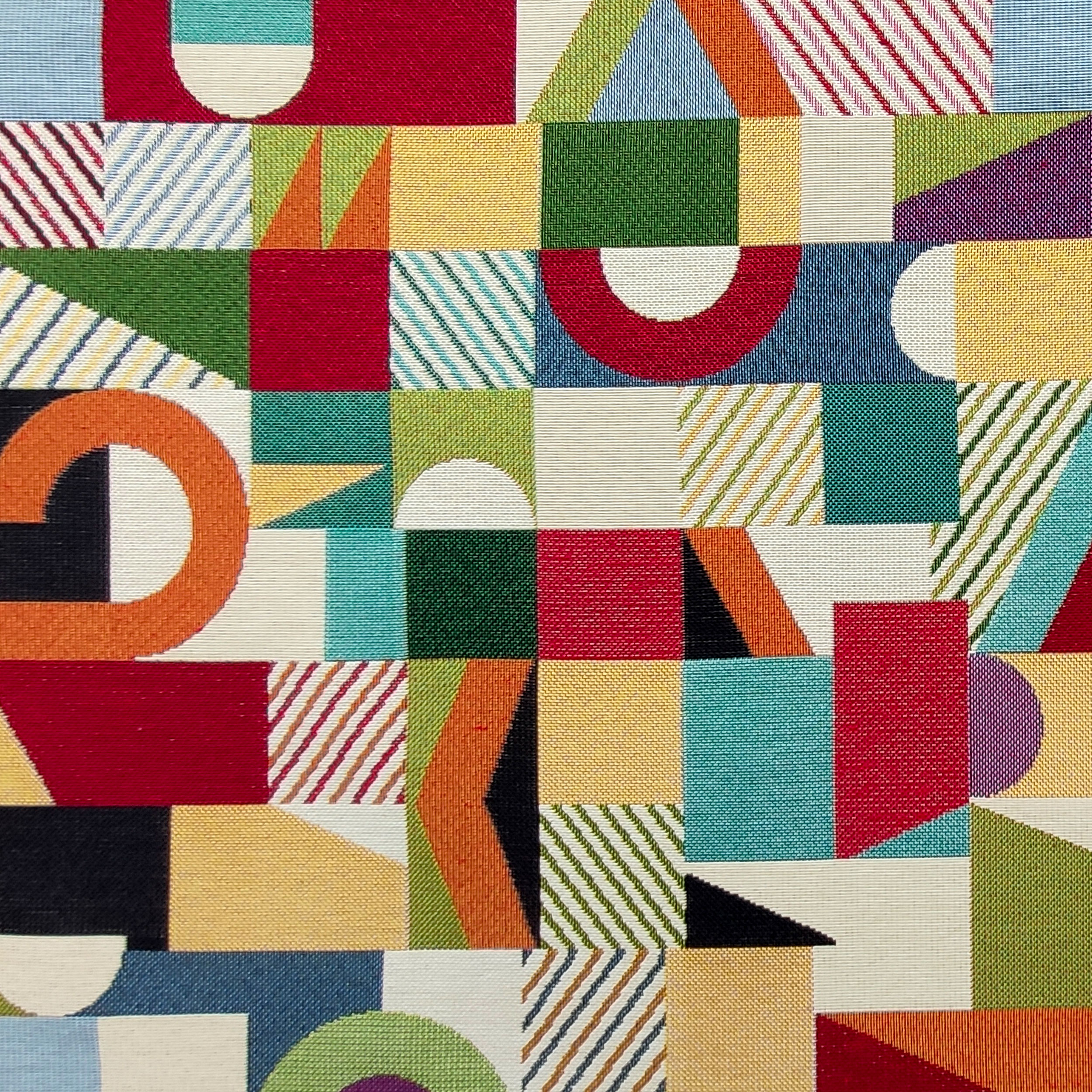 Tessuto Gobelin Fantasia Geometrie Pop